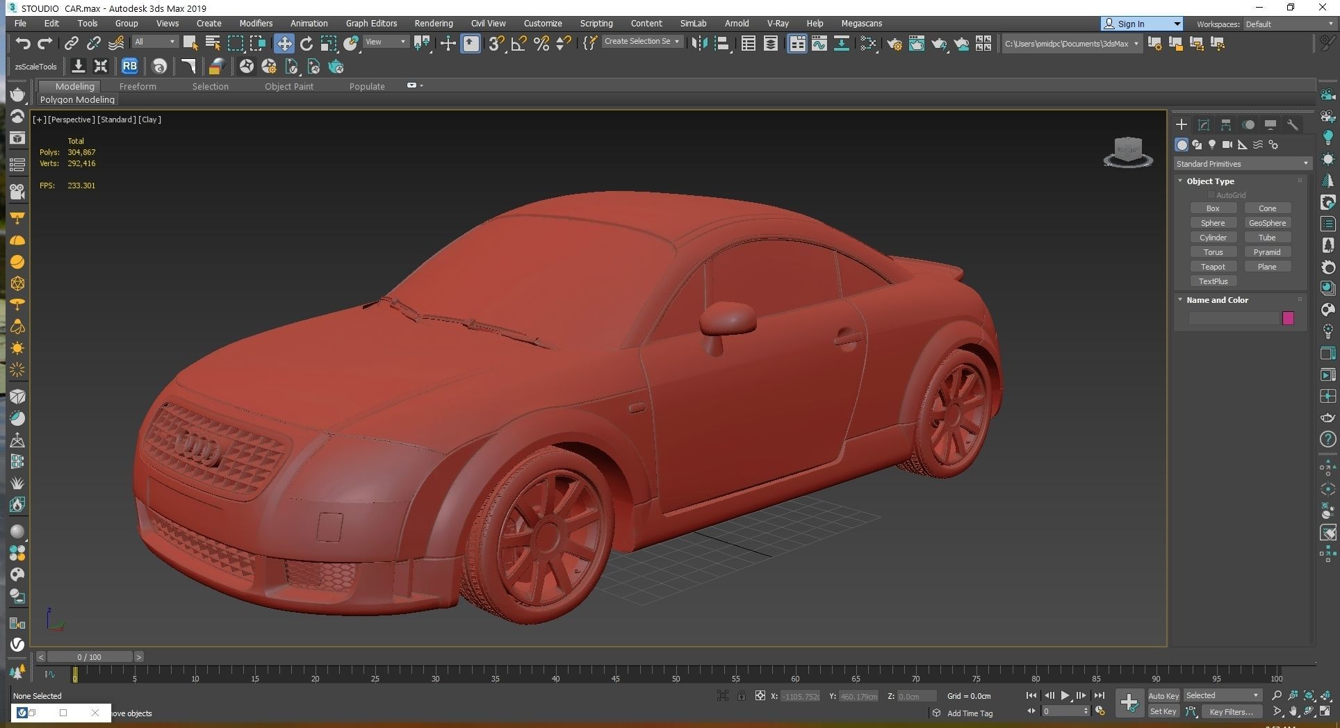 2004 Audi TT Coupe Low-poly 3D model_27