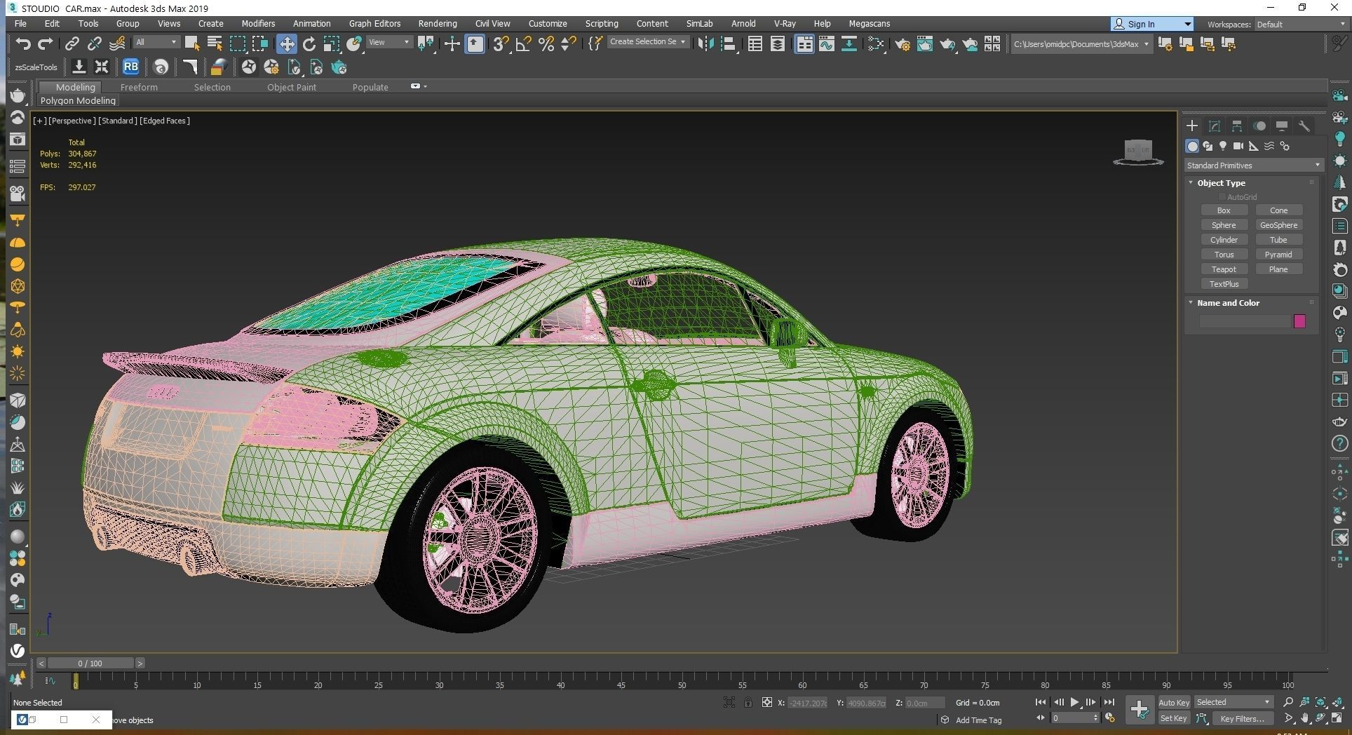 2004 Audi TT Coupe Low-poly 3D model_25