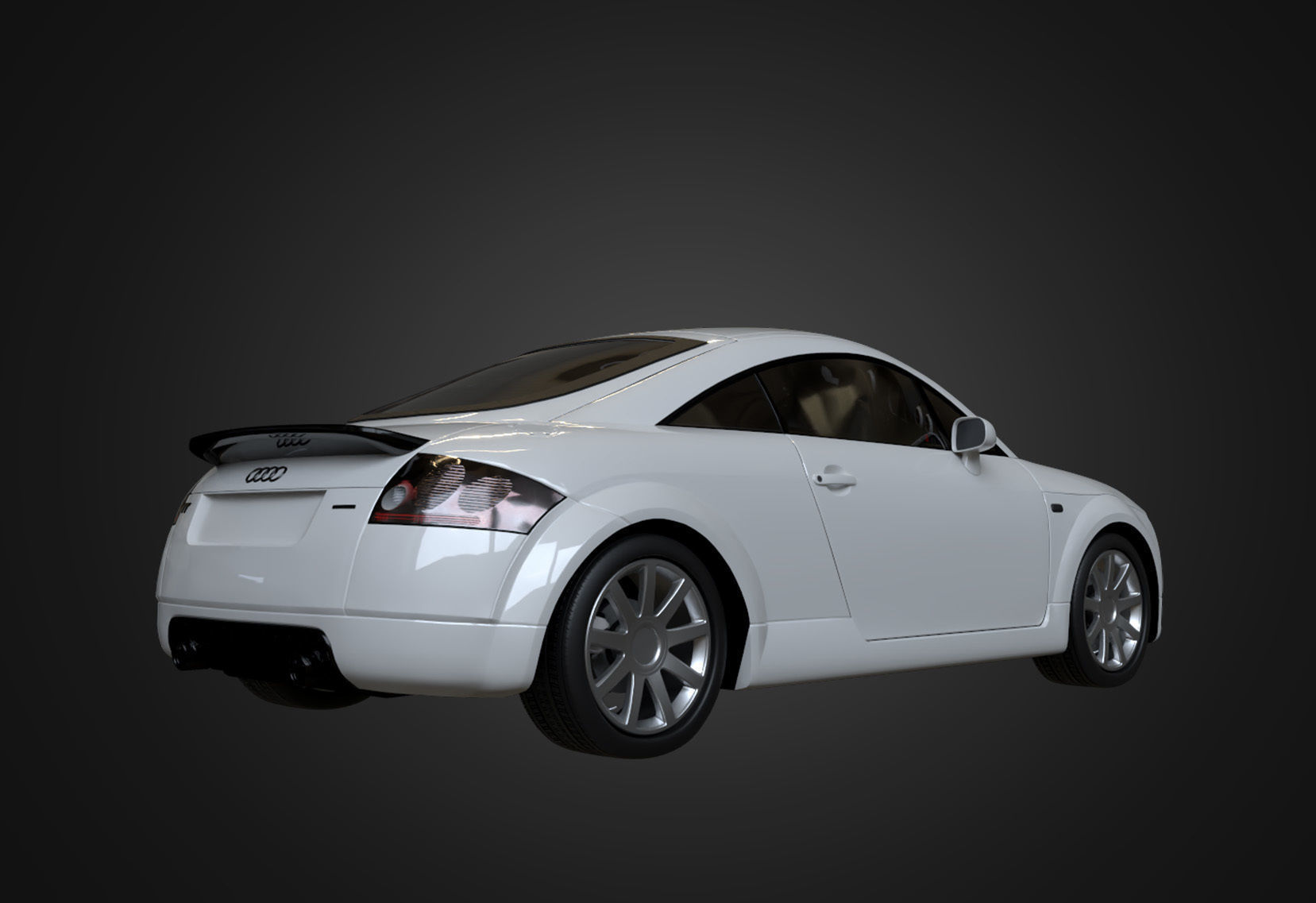 2004 Audi TT Coupe Low-poly 3D model_8