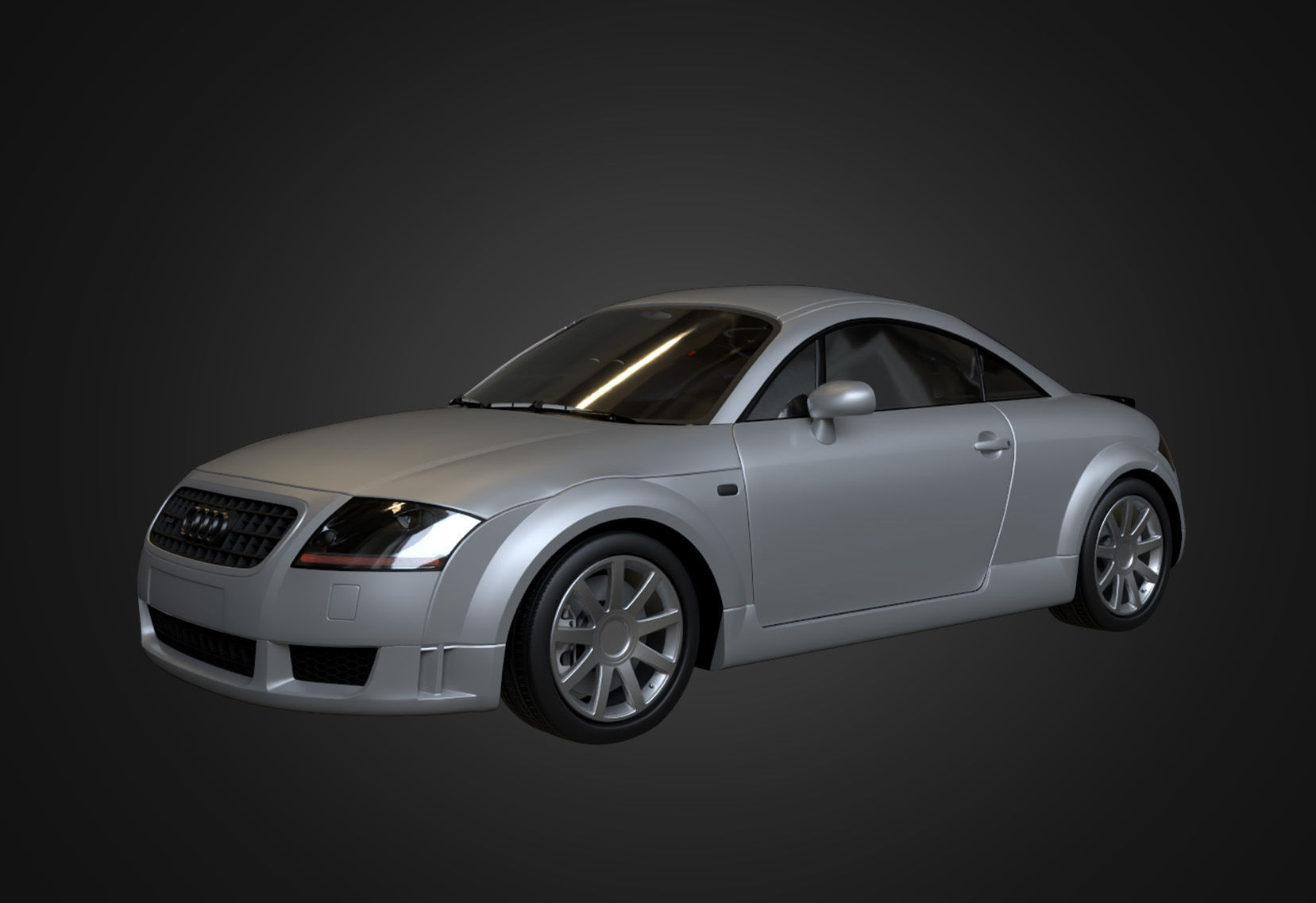 2004 Audi TT Coupe Low-poly 3D model_14