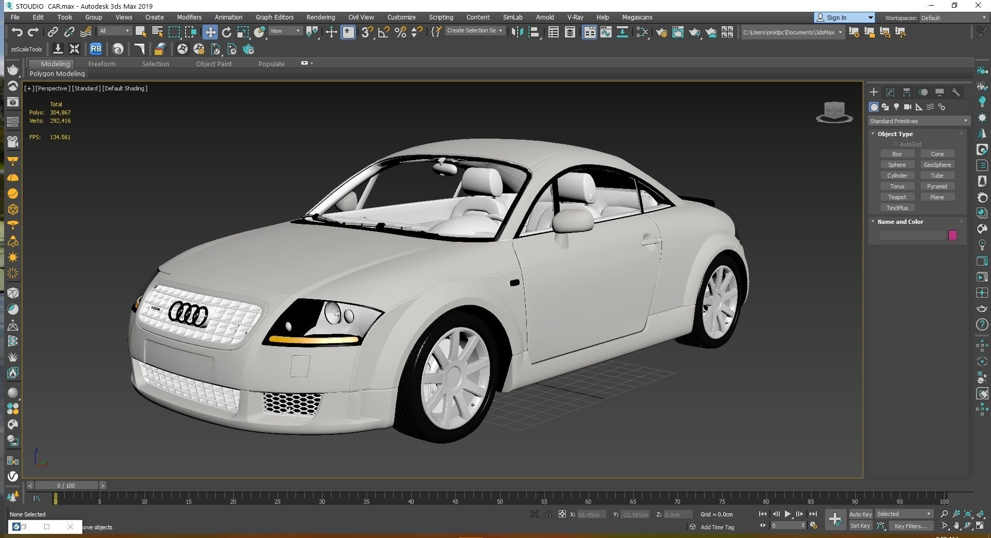 2004 Audi TT Coupe Low-poly 3D model_23