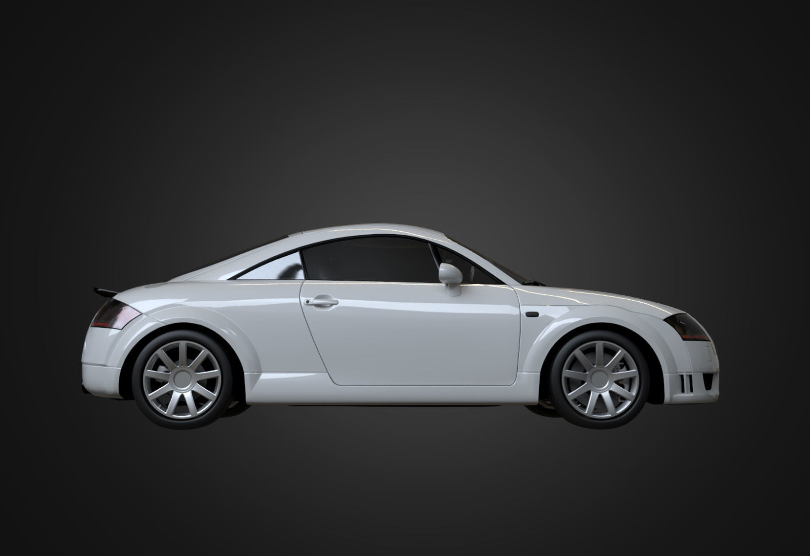 2004 Audi TT Coupe Low-poly 3D model_11