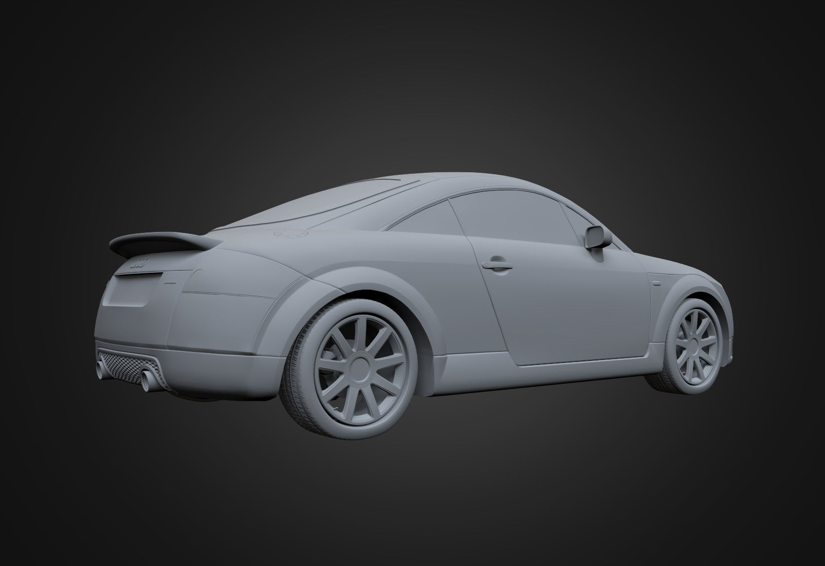 2004 Audi TT Coupe Low-poly 3D model_21