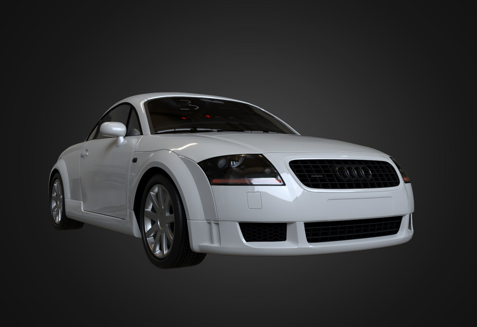 2004 Audi TT Coupe Low-poly 3D model_6