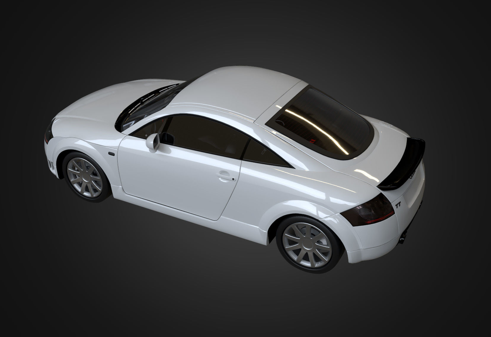 2004 Audi TT Coupe Low-poly 3D model_10