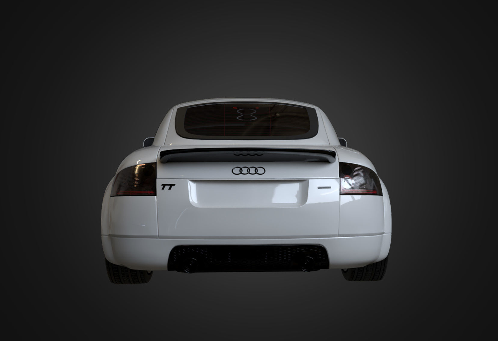 2004 Audi TT Coupe Low-poly 3D model_9