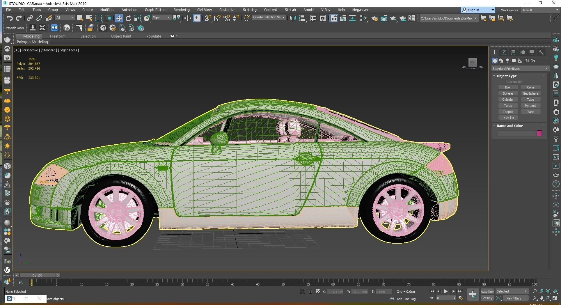 2004 Audi TT Coupe Low-poly 3D model_26