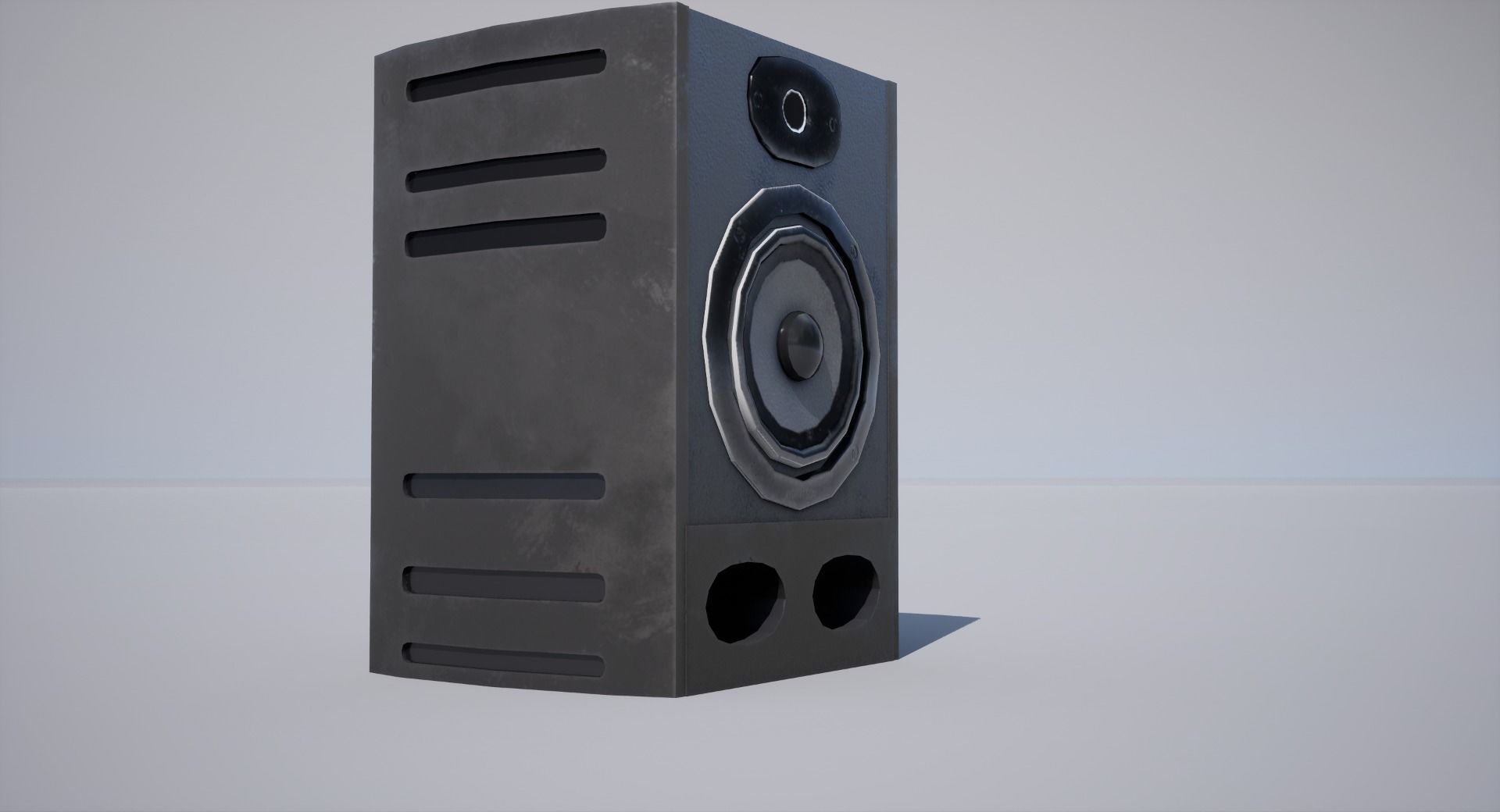 Speaker Low-poly 3D model_6