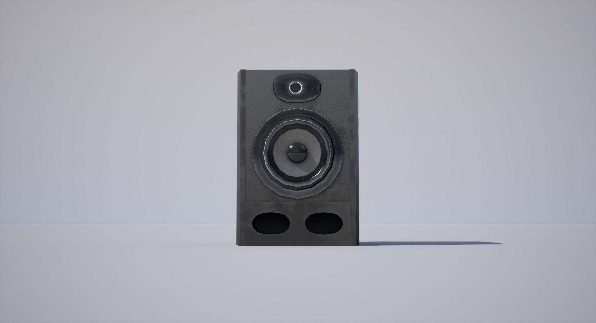 Speaker Low-poly 3D model_3