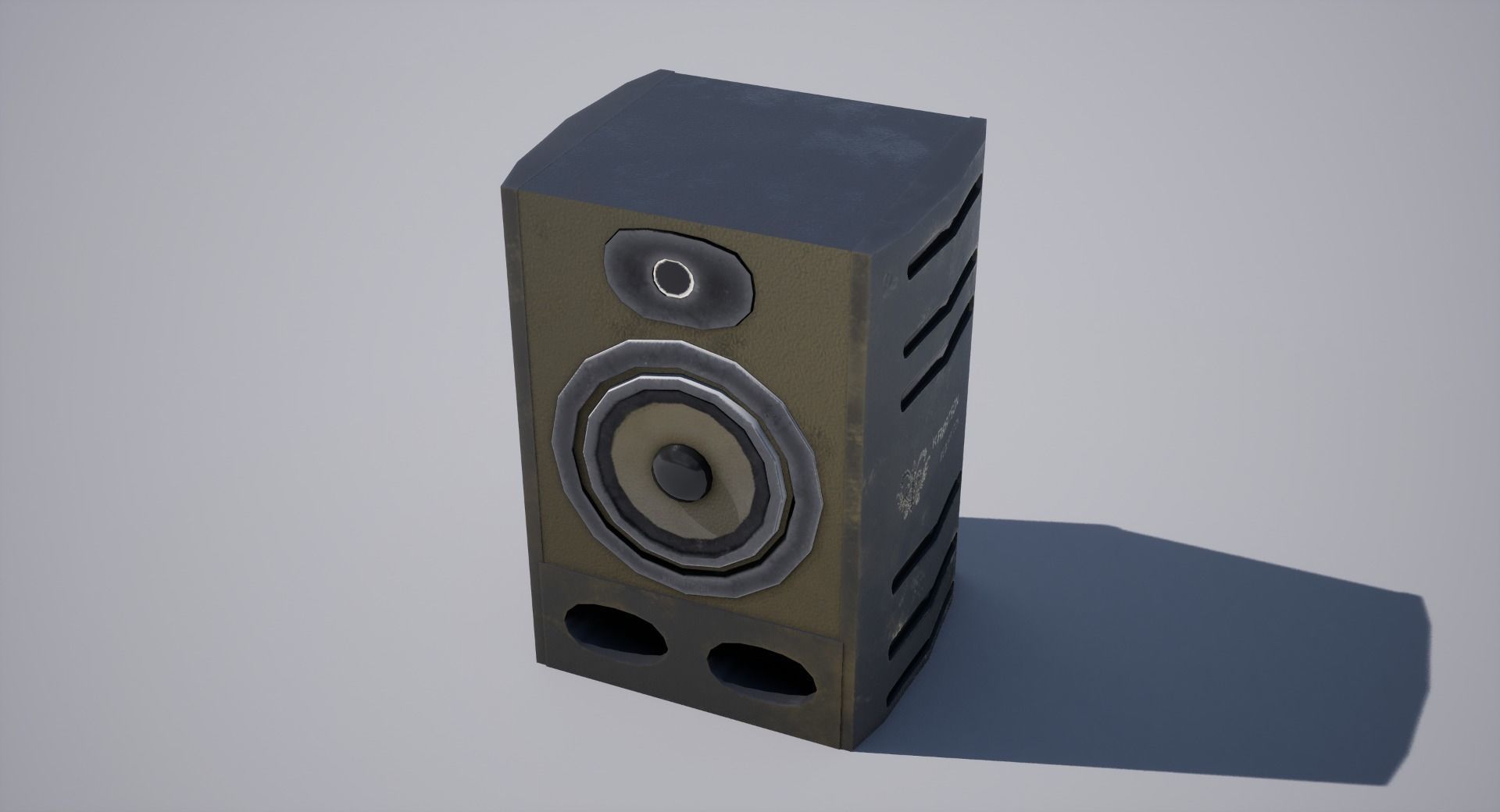 Speaker Low-poly 3D model_8