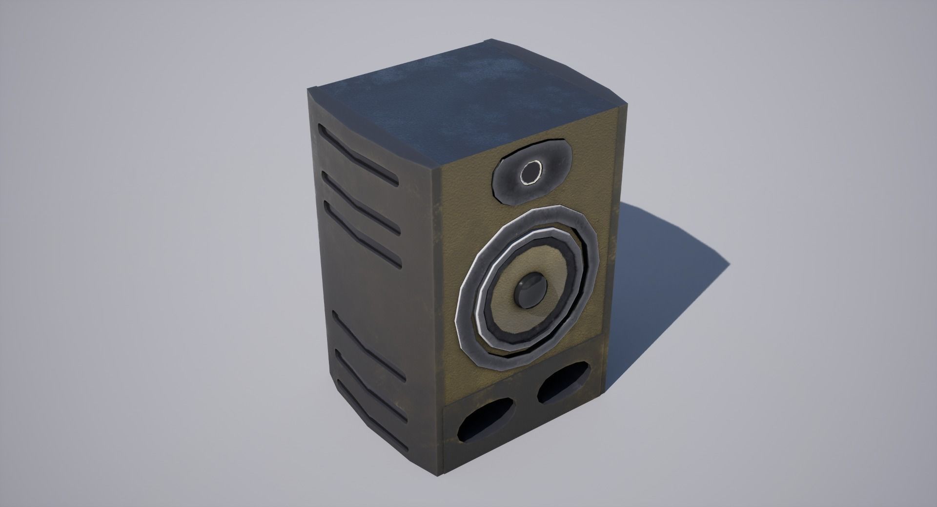 Speaker Low-poly 3D model_7