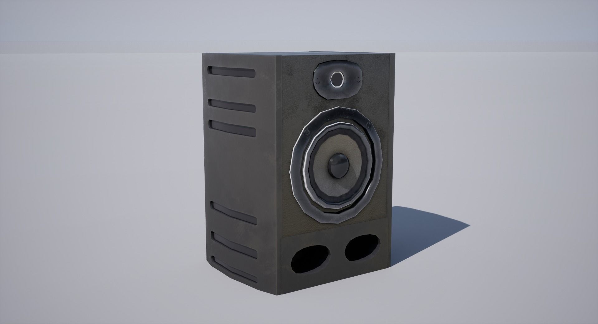 Speaker Low-poly 3D model_2