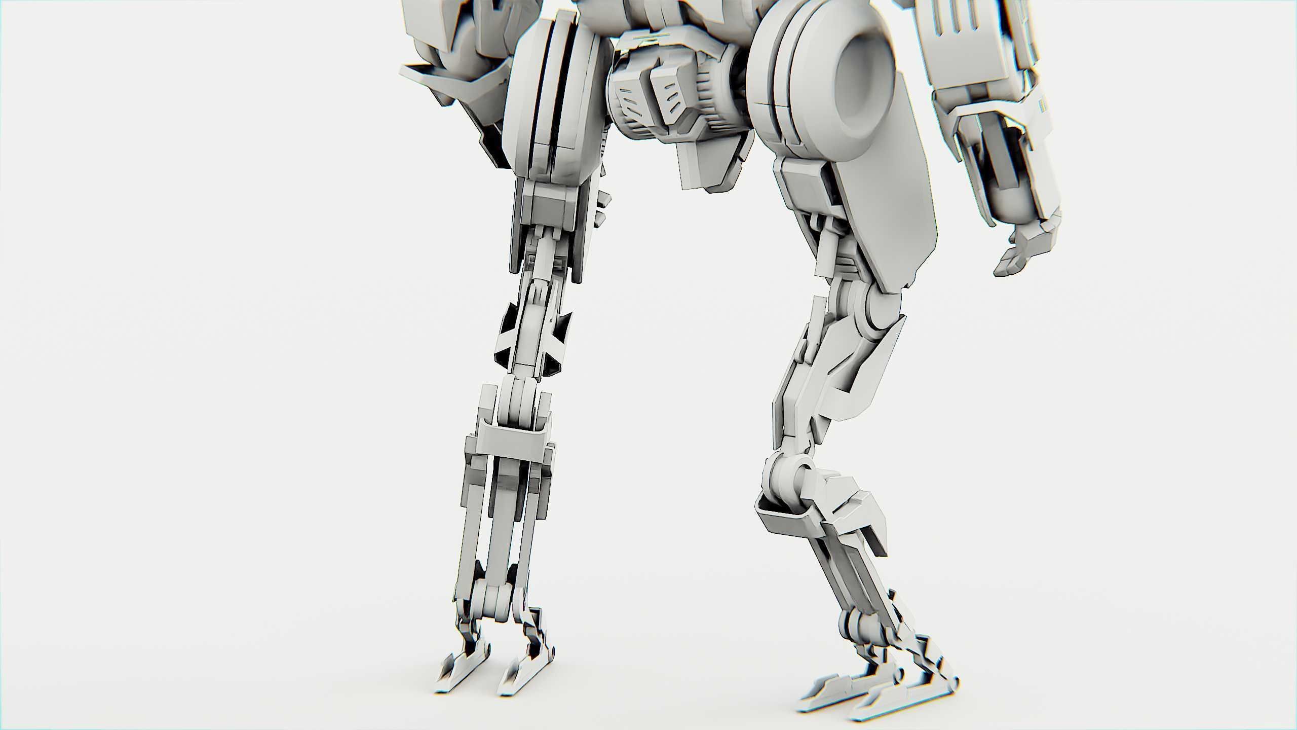 COMBAT DROID OMRON Rigged for Unreal Engine - Unity - MIXAMO 3D model_36
