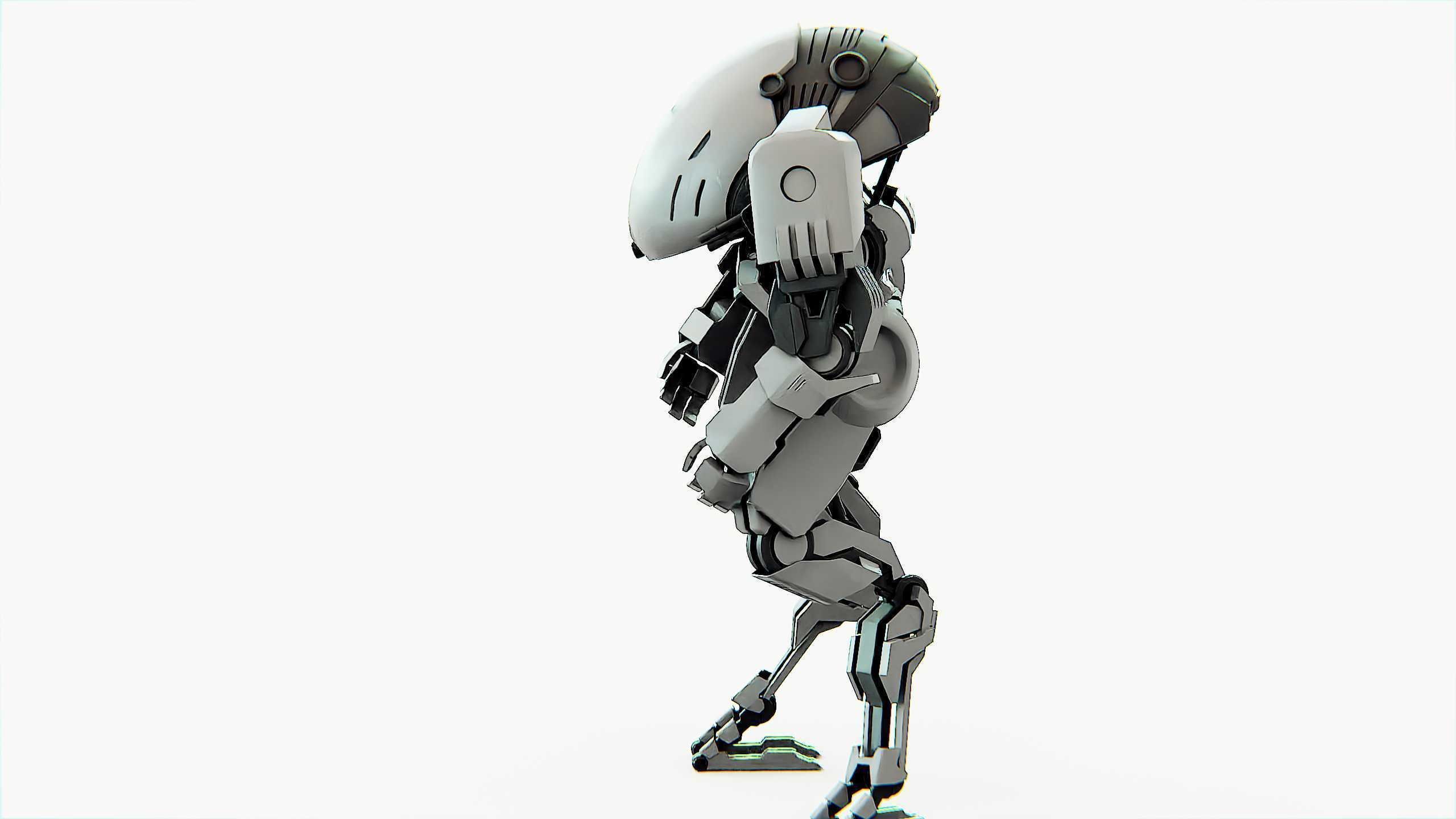 COMBAT DROID OMRON Rigged for Unreal Engine - Unity - MIXAMO 3D model_19