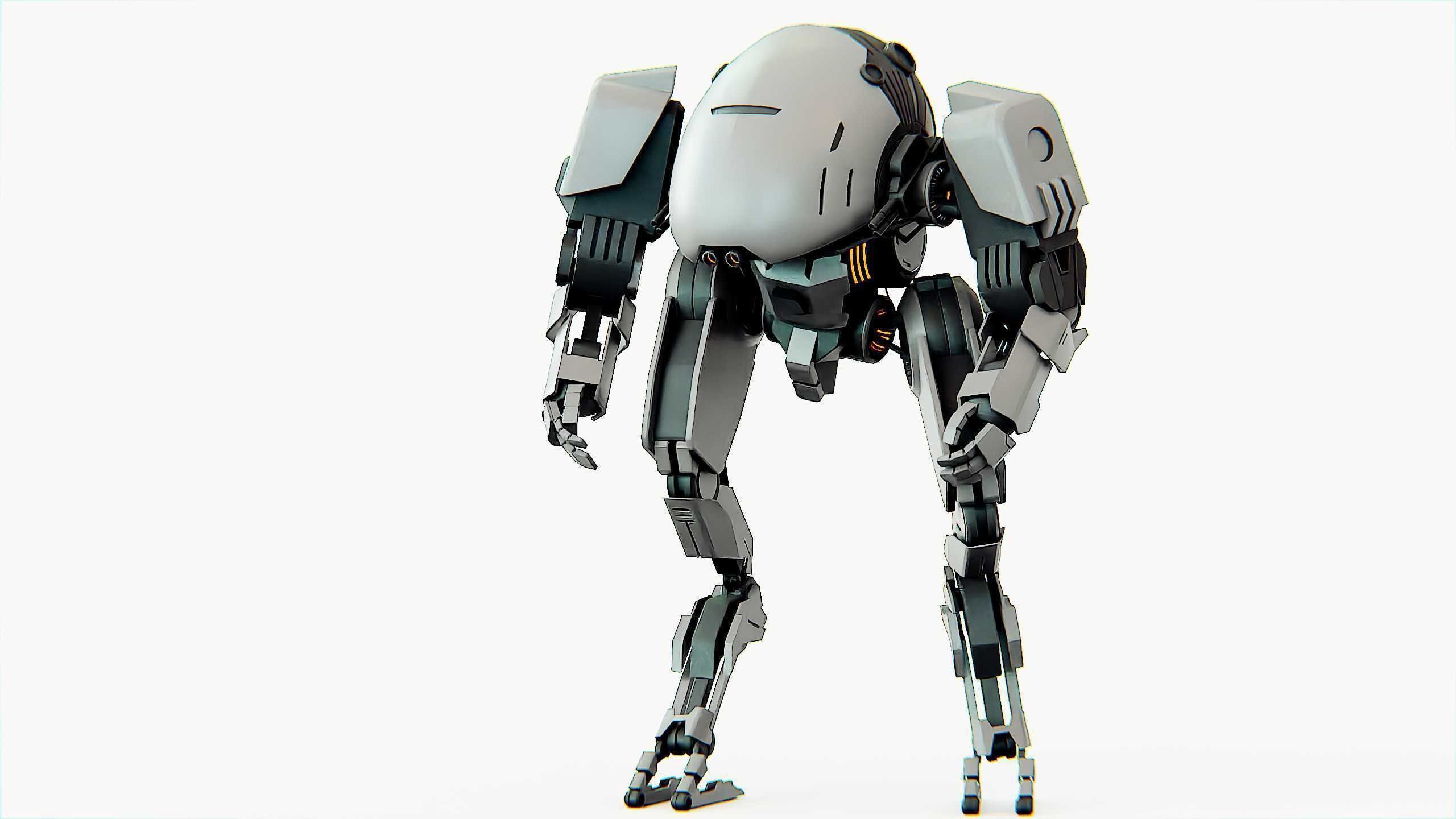 COMBAT DROID OMRON Rigged for Unreal Engine - Unity - MIXAMO 3D model_23