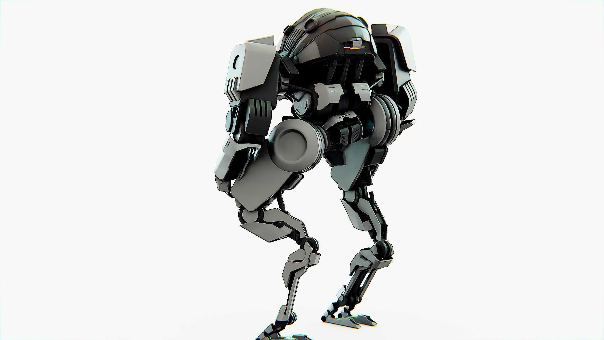 COMBAT DROID OMRON Rigged for Unreal Engine - Unity - MIXAMO 3D model_16