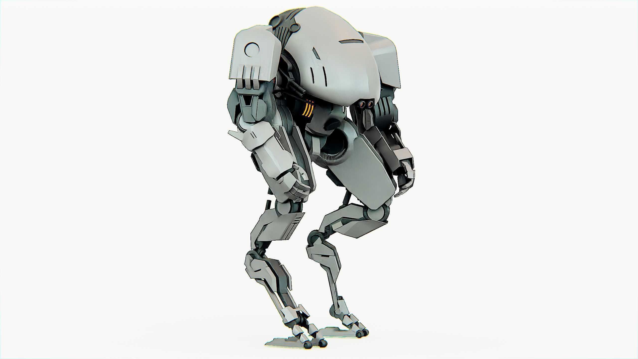 COMBAT DROID OMRON Rigged for Unreal Engine - Unity - MIXAMO 3D model_4