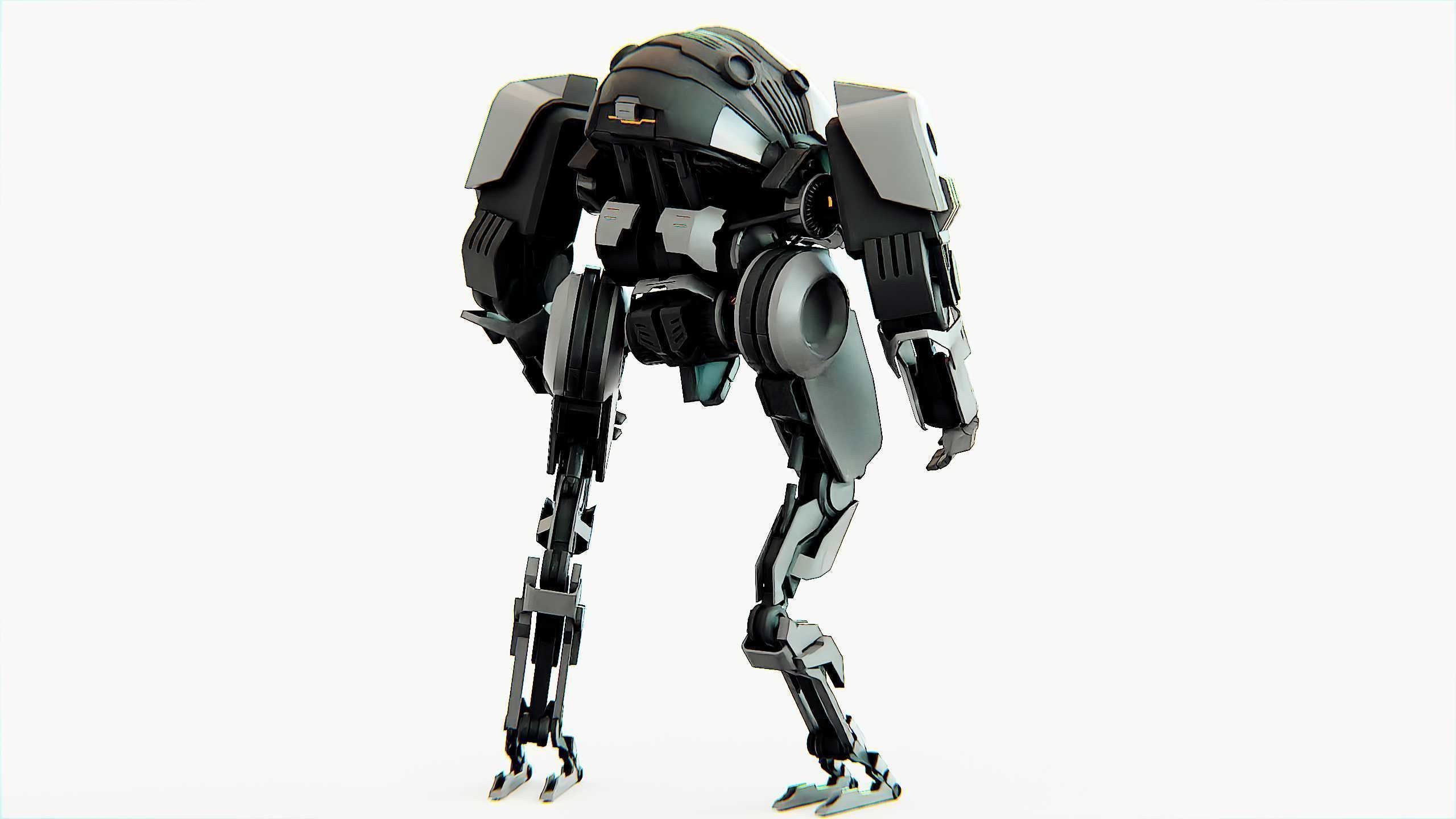 COMBAT DROID OMRON Rigged for Unreal Engine - Unity - MIXAMO 3D model_12