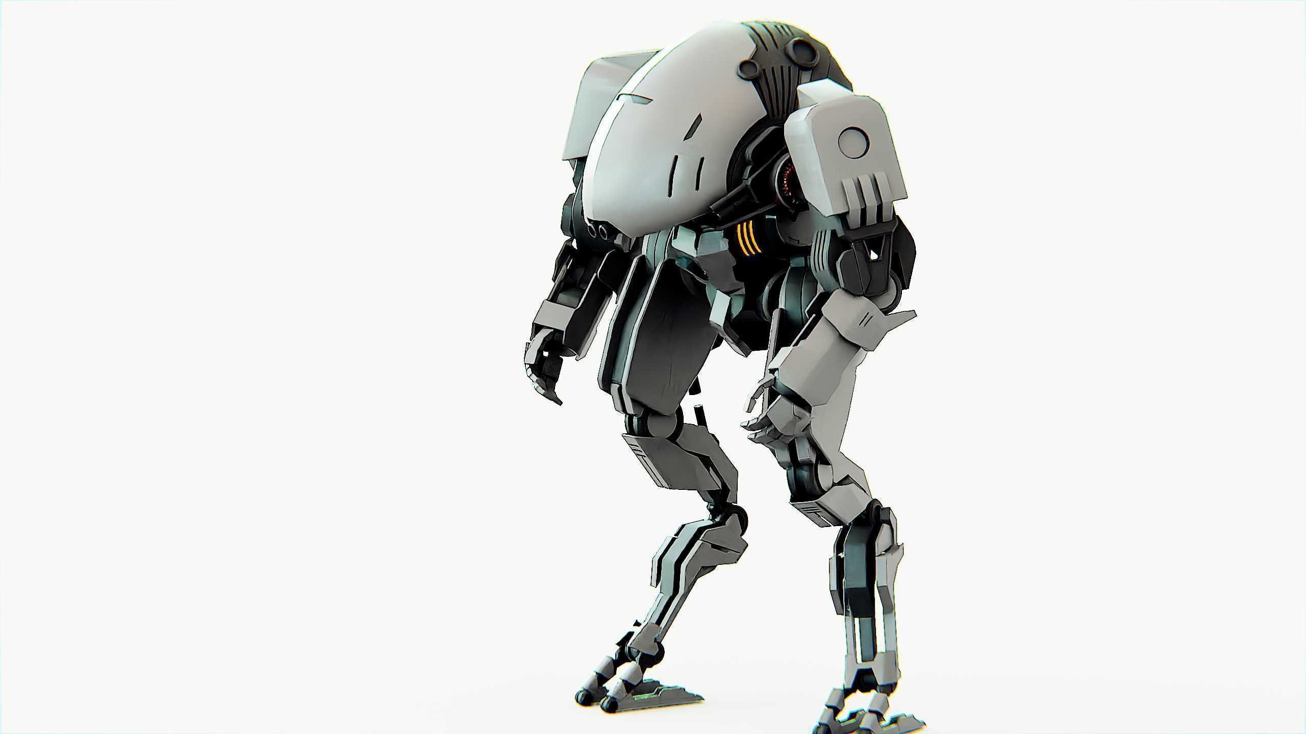 COMBAT DROID OMRON Rigged for Unreal Engine - Unity - MIXAMO 3D model_21