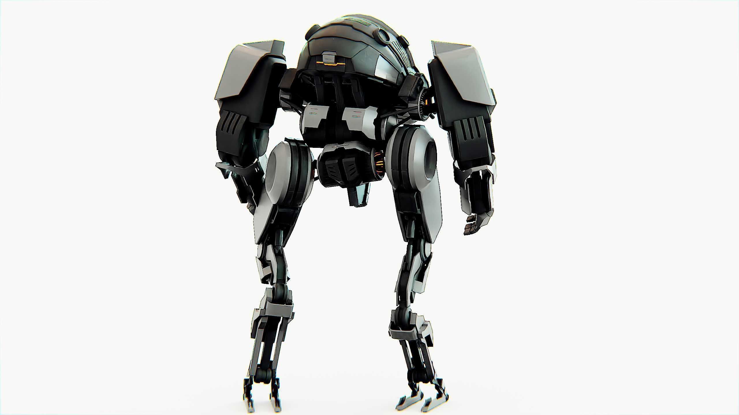 COMBAT DROID OMRON Rigged for Unreal Engine - Unity - MIXAMO 3D model_13