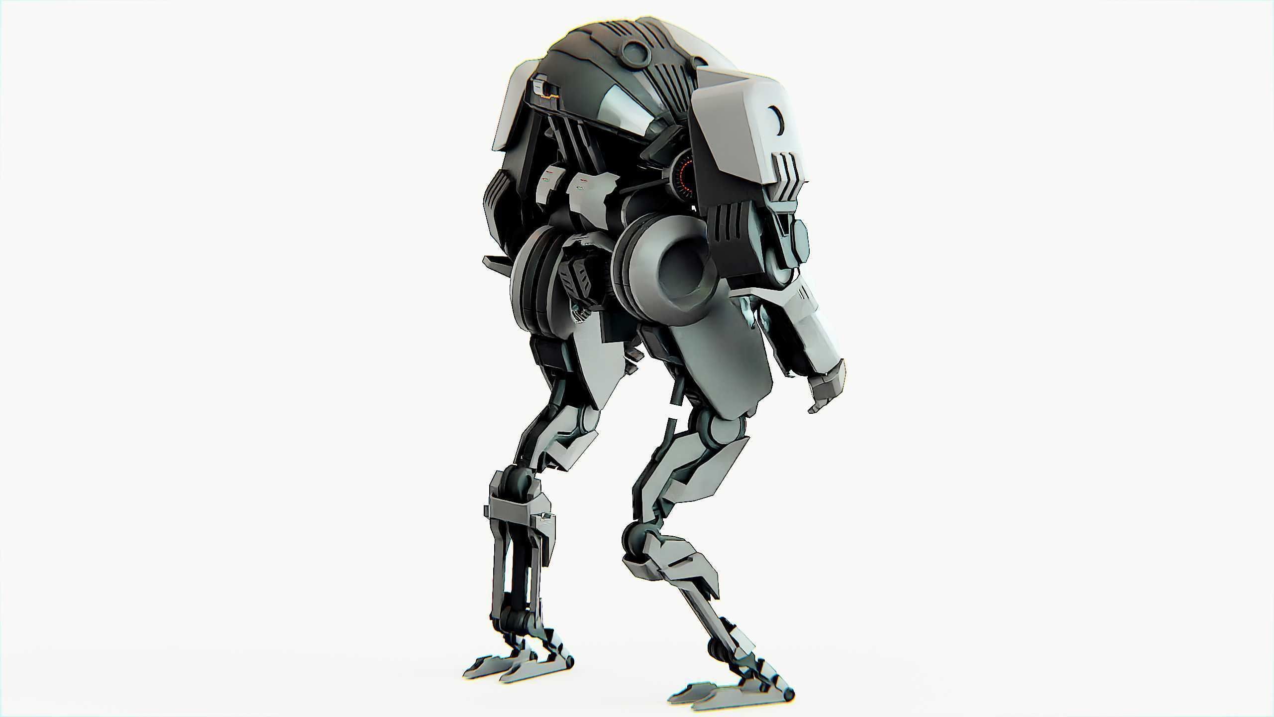 COMBAT DROID OMRON Rigged for Unreal Engine - Unity - MIXAMO 3D model_10