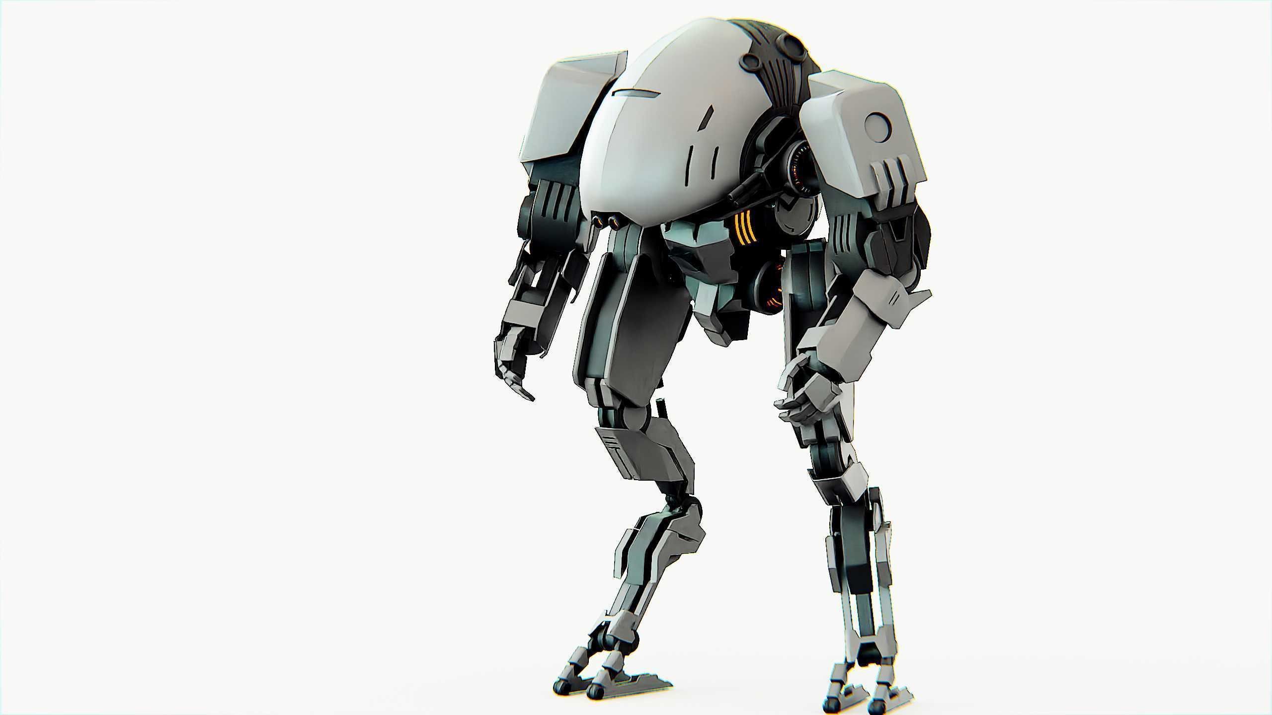 COMBAT DROID OMRON Rigged for Unreal Engine - Unity - MIXAMO 3D model_22