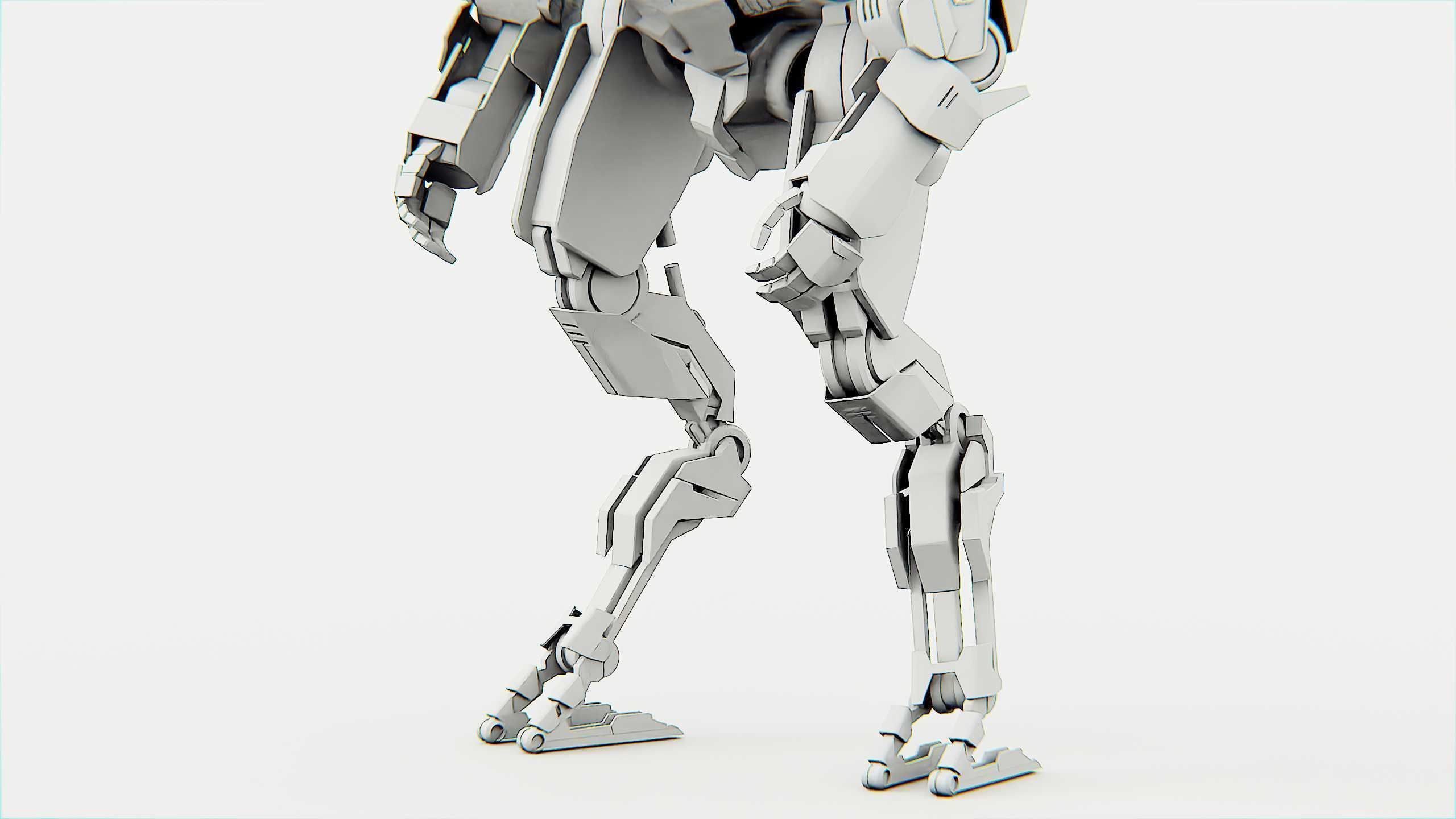 COMBAT DROID OMRON Rigged for Unreal Engine - Unity - MIXAMO 3D model_35
