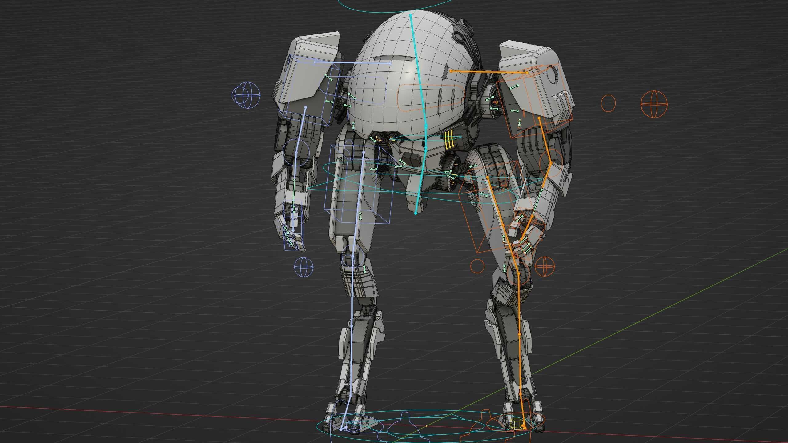 COMBAT DROID OMRON Rigged for Unreal Engine - Unity - MIXAMO 3D model_39