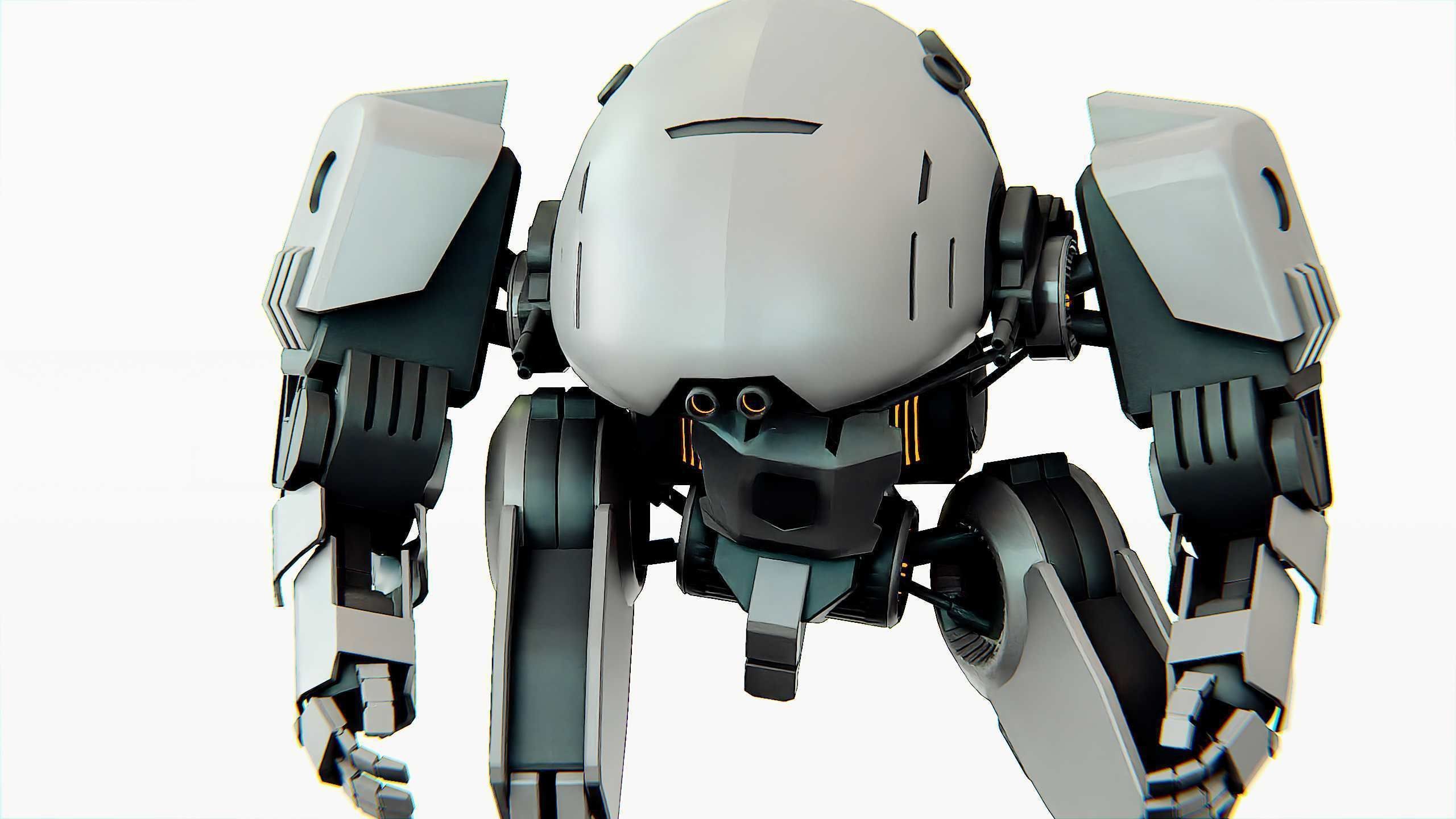 COMBAT DROID OMRON Rigged for Unreal Engine - Unity - MIXAMO 3D model_28
