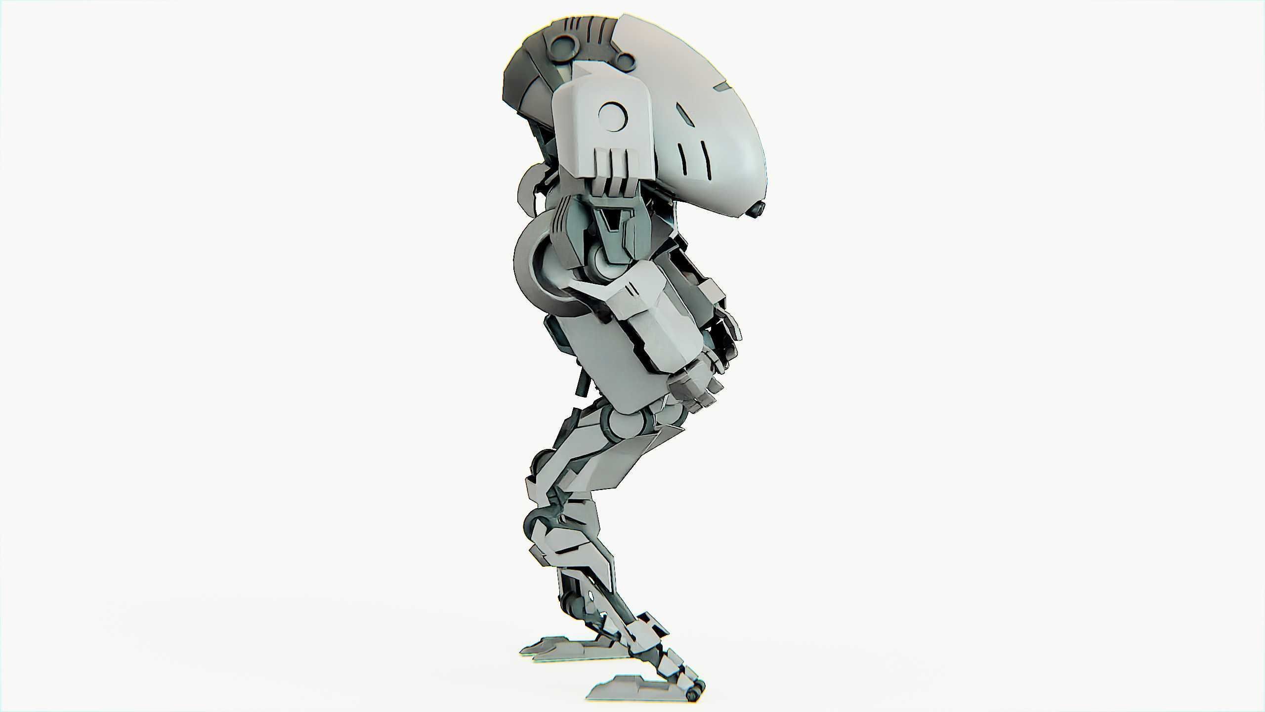 COMBAT DROID OMRON Rigged for Unreal Engine - Unity - MIXAMO 3D model_7