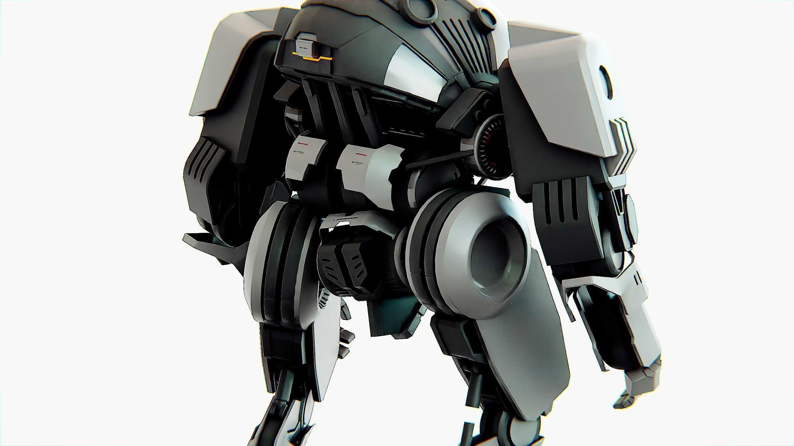 COMBAT DROID OMRON Rigged for Unreal Engine - Unity - MIXAMO 3D model_25