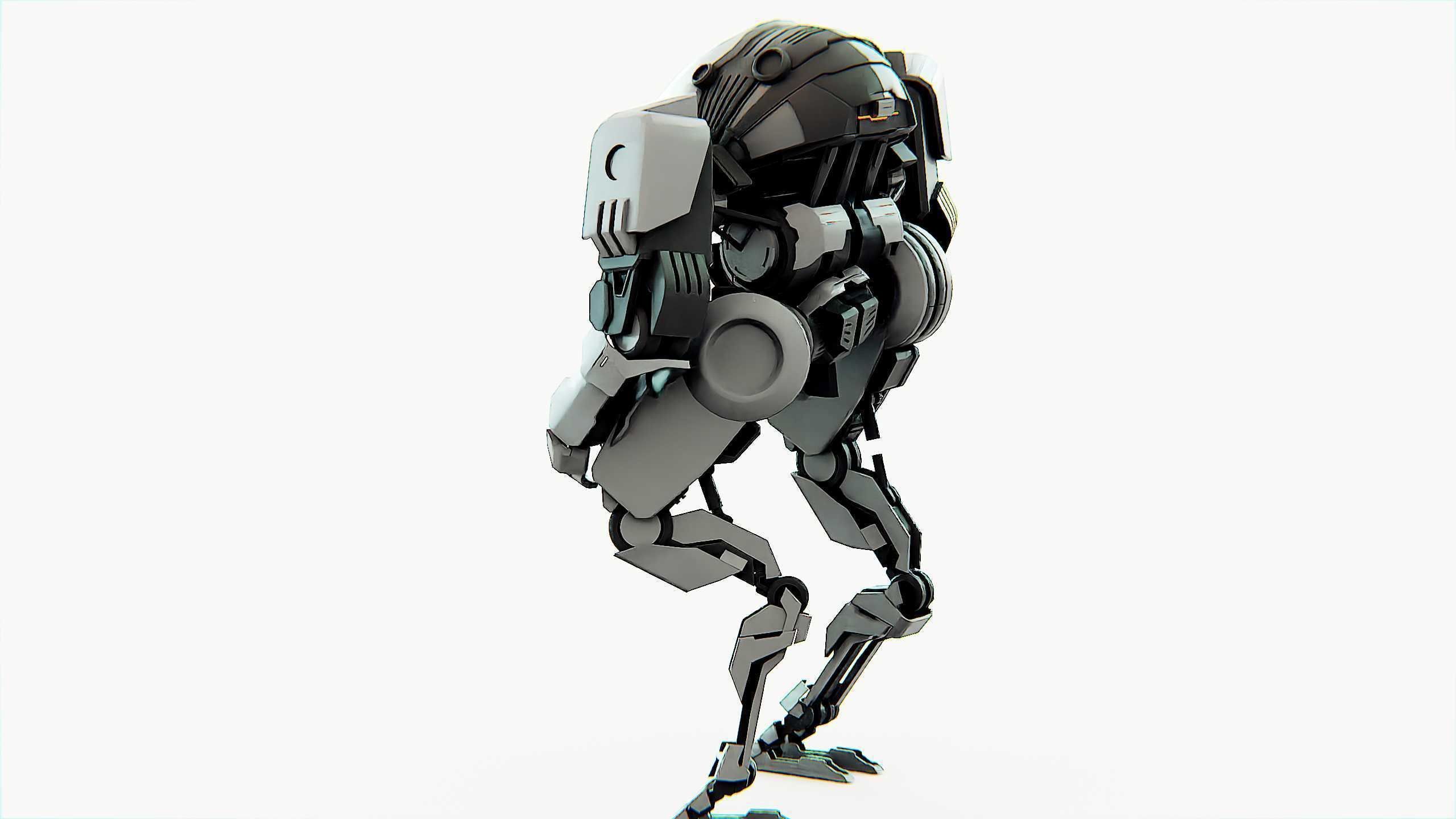 COMBAT DROID OMRON Rigged for Unreal Engine - Unity - MIXAMO 3D model_17