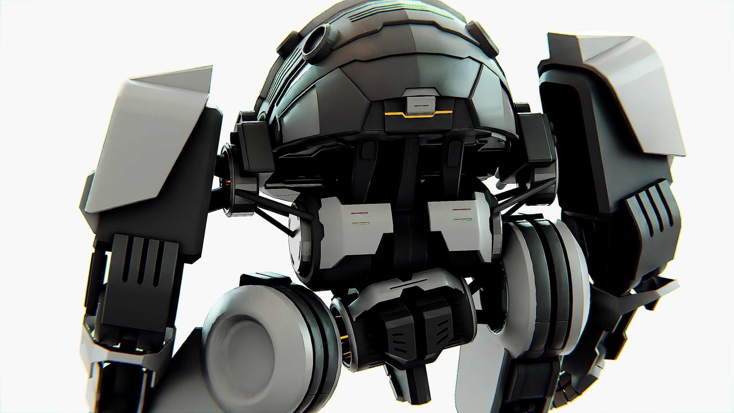 COMBAT DROID OMRON Rigged for Unreal Engine - Unity - MIXAMO 3D model_29