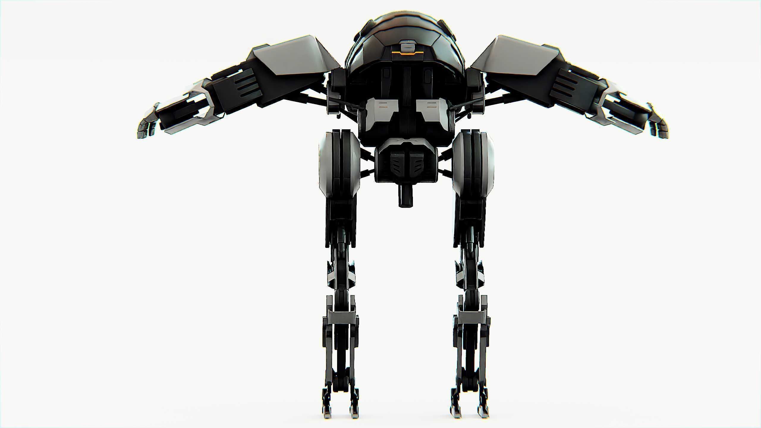 COMBAT DROID OMRON Rigged for Unreal Engine - Unity - MIXAMO 3D model_31