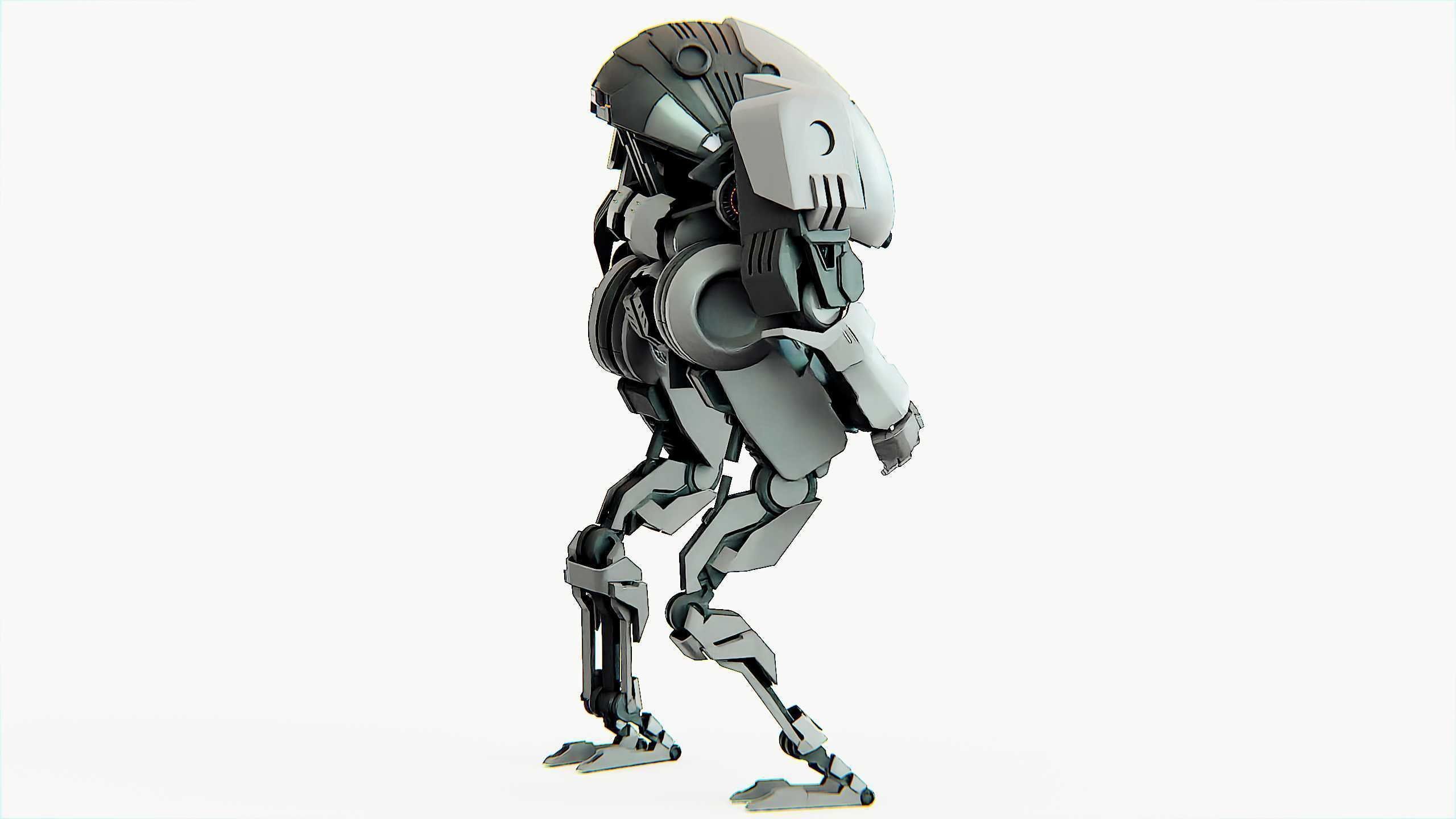 COMBAT DROID OMRON Rigged for Unreal Engine - Unity - MIXAMO 3D model_9