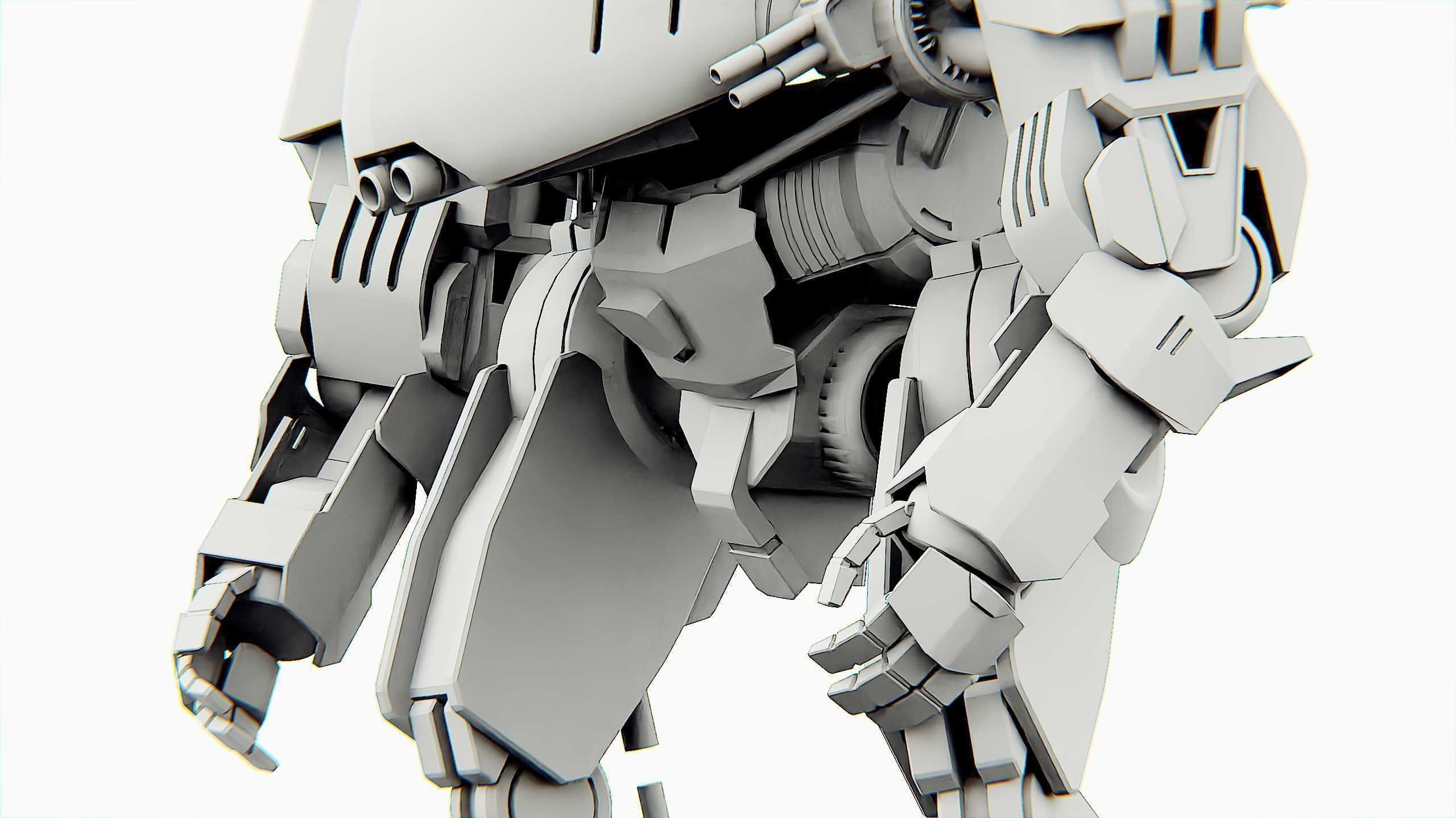 COMBAT DROID OMRON Rigged for Unreal Engine - Unity - MIXAMO 3D model_34