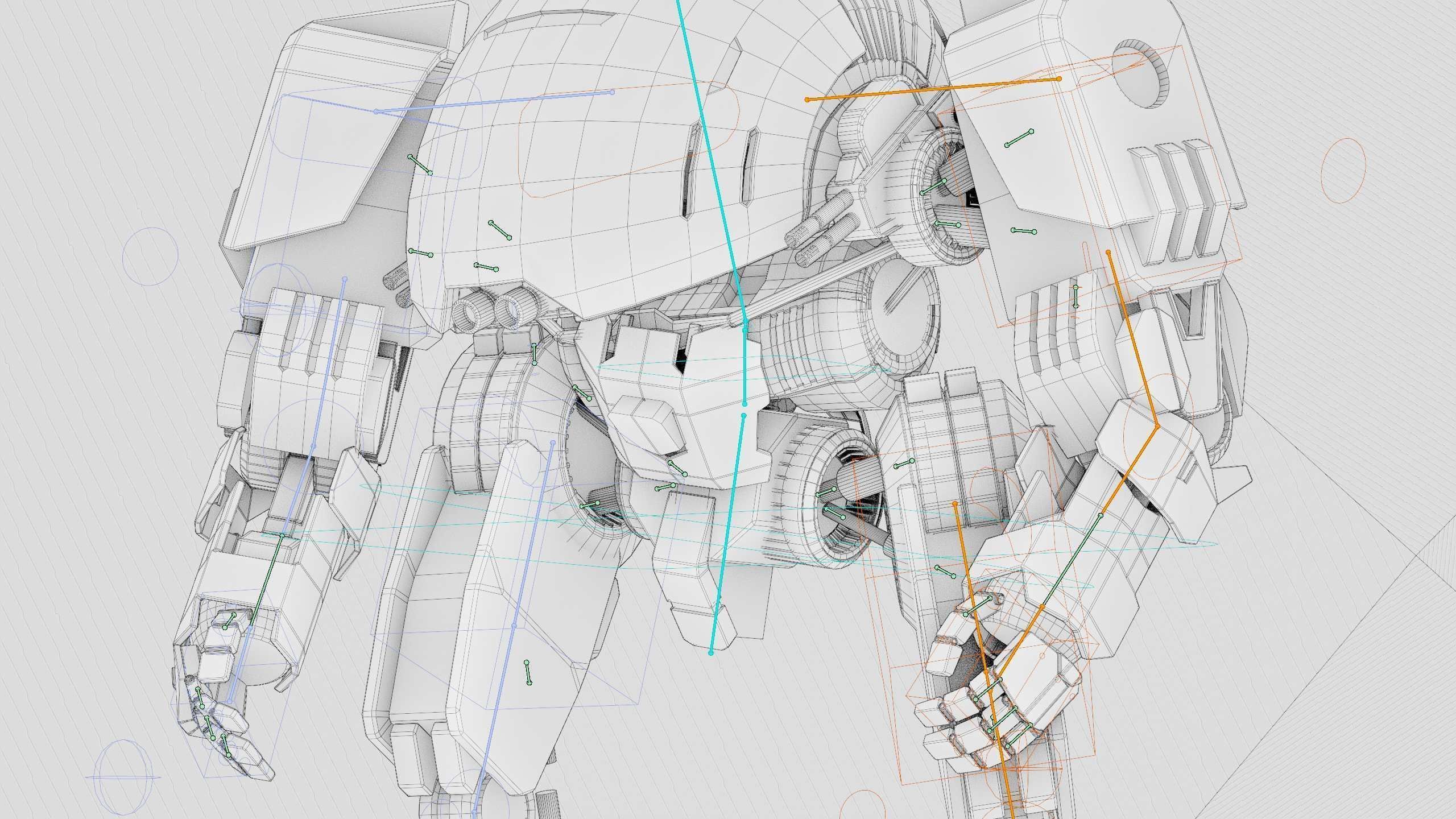 COMBAT DROID OMRON Rigged for Unreal Engine - Unity - MIXAMO 3D model_42