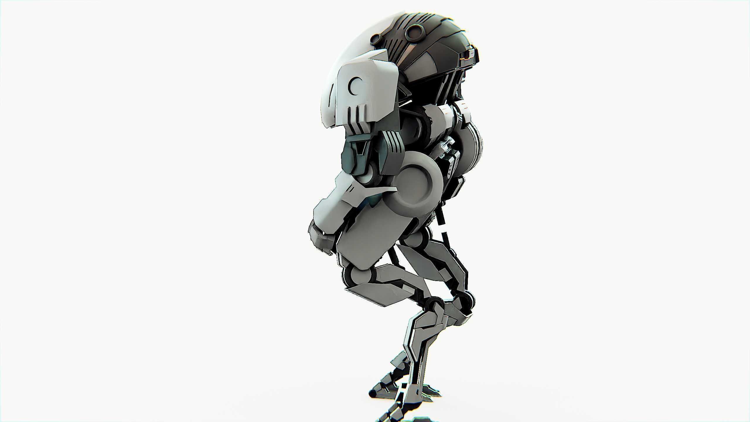 COMBAT DROID OMRON Rigged for Unreal Engine - Unity - MIXAMO 3D model_18