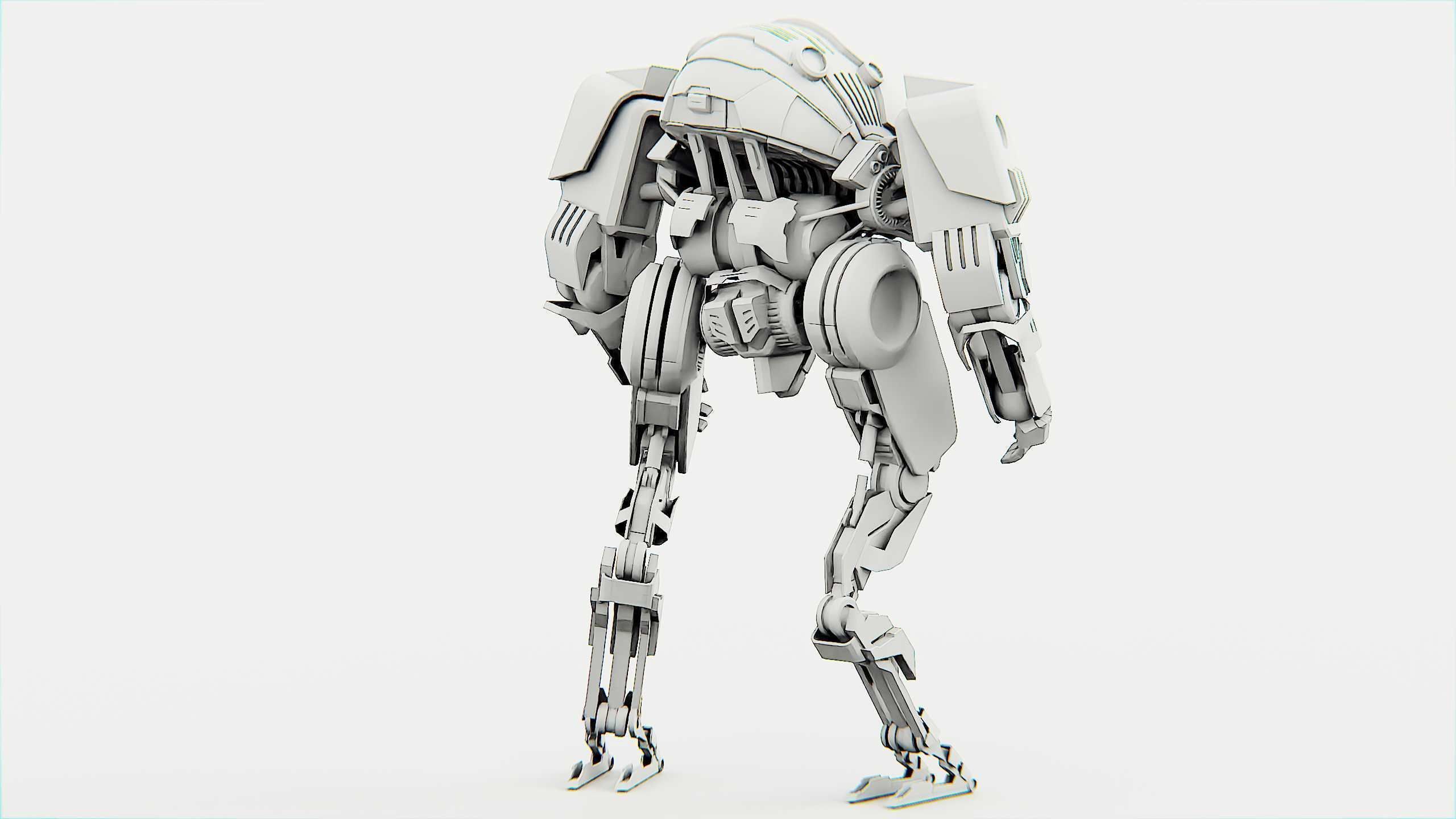 COMBAT DROID OMRON Rigged for Unreal Engine - Unity - MIXAMO 3D model_33