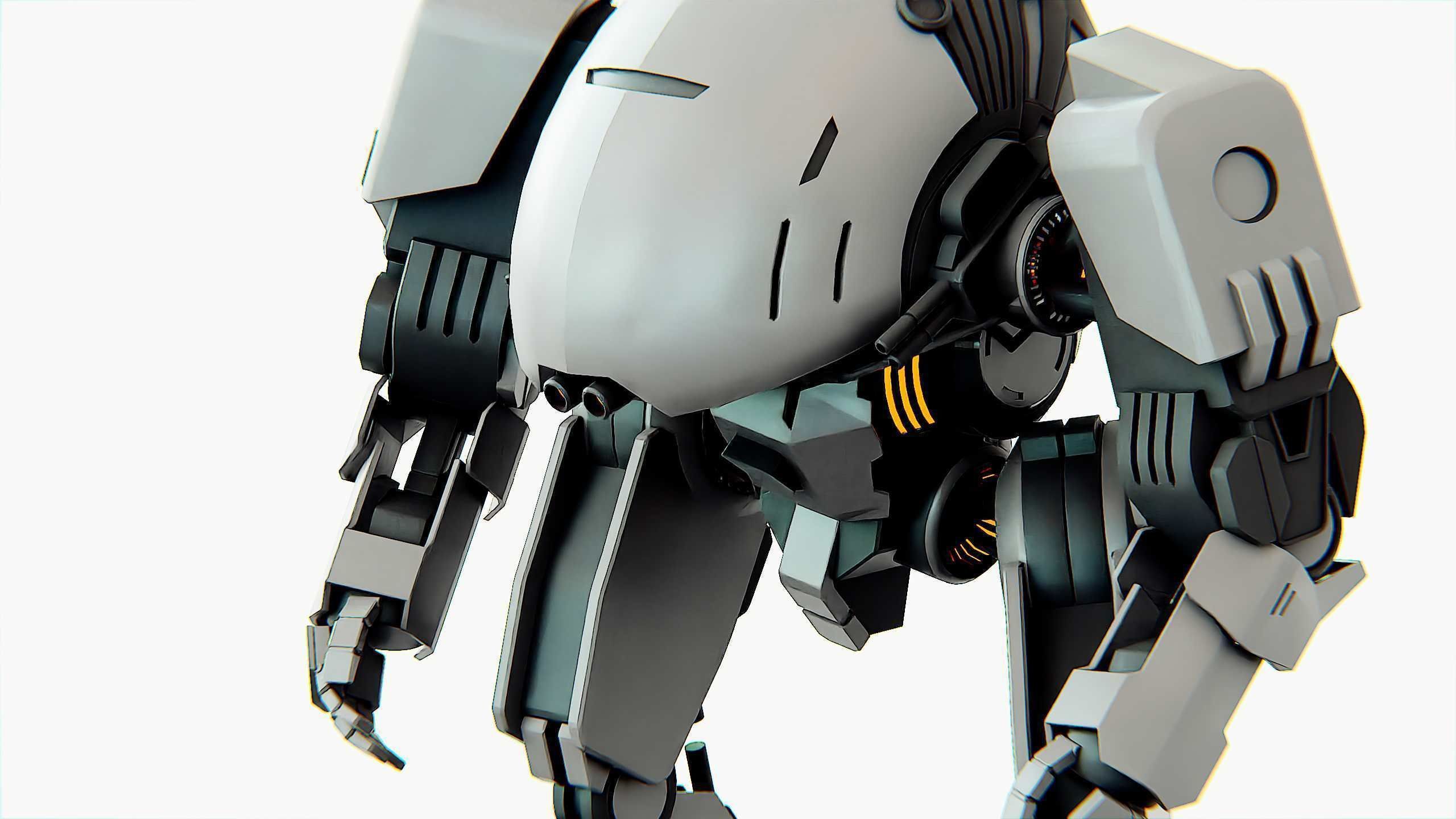 COMBAT DROID OMRON Rigged for Unreal Engine - Unity - MIXAMO 3D model_24