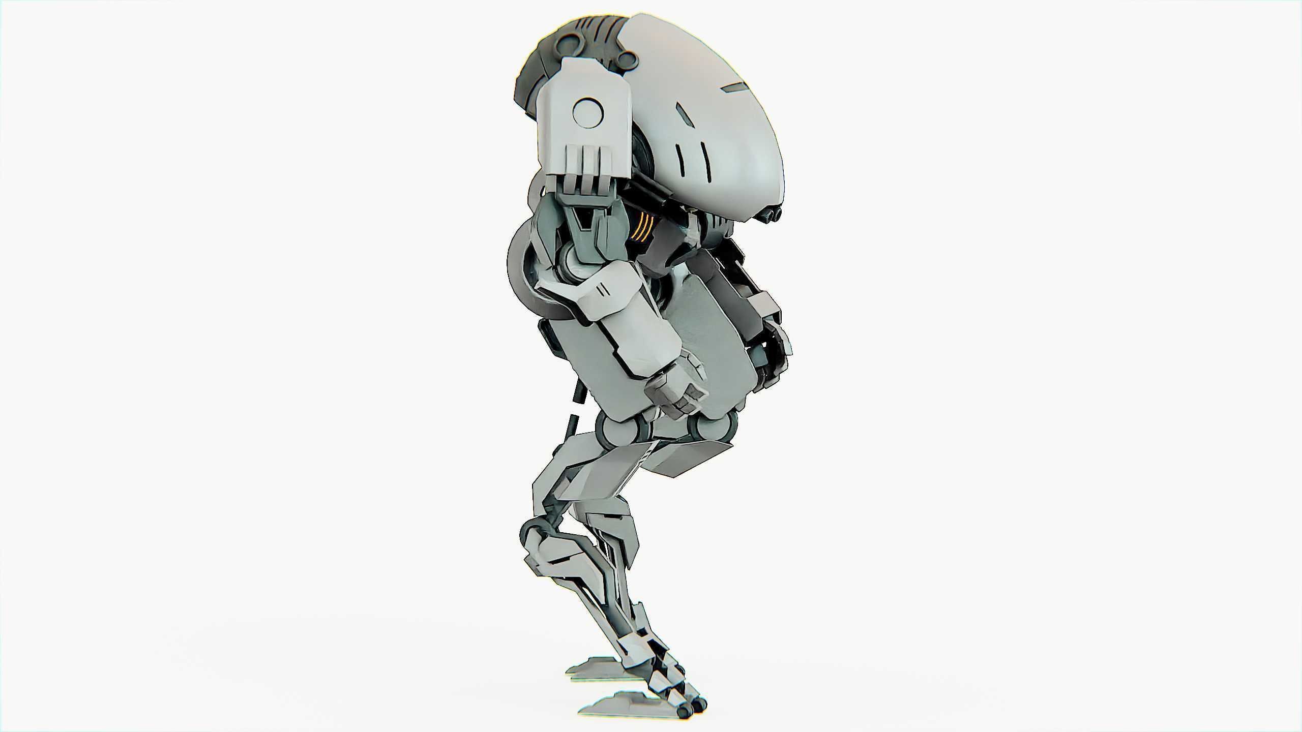 COMBAT DROID OMRON Rigged for Unreal Engine - Unity - MIXAMO 3D model_6