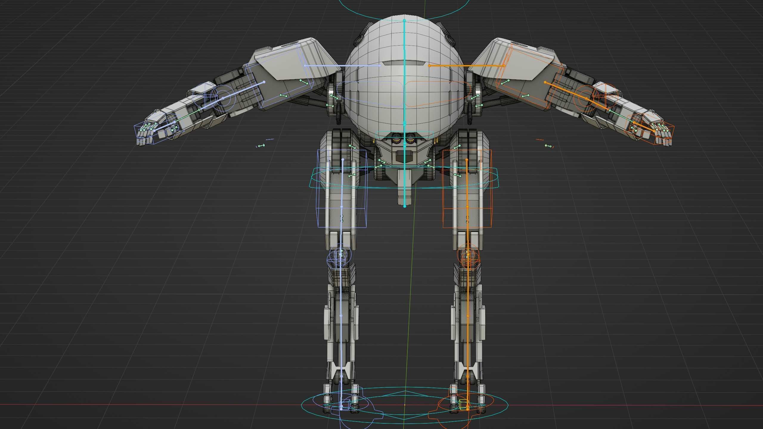 COMBAT DROID OMRON Rigged for Unreal Engine - Unity - MIXAMO 3D model_37