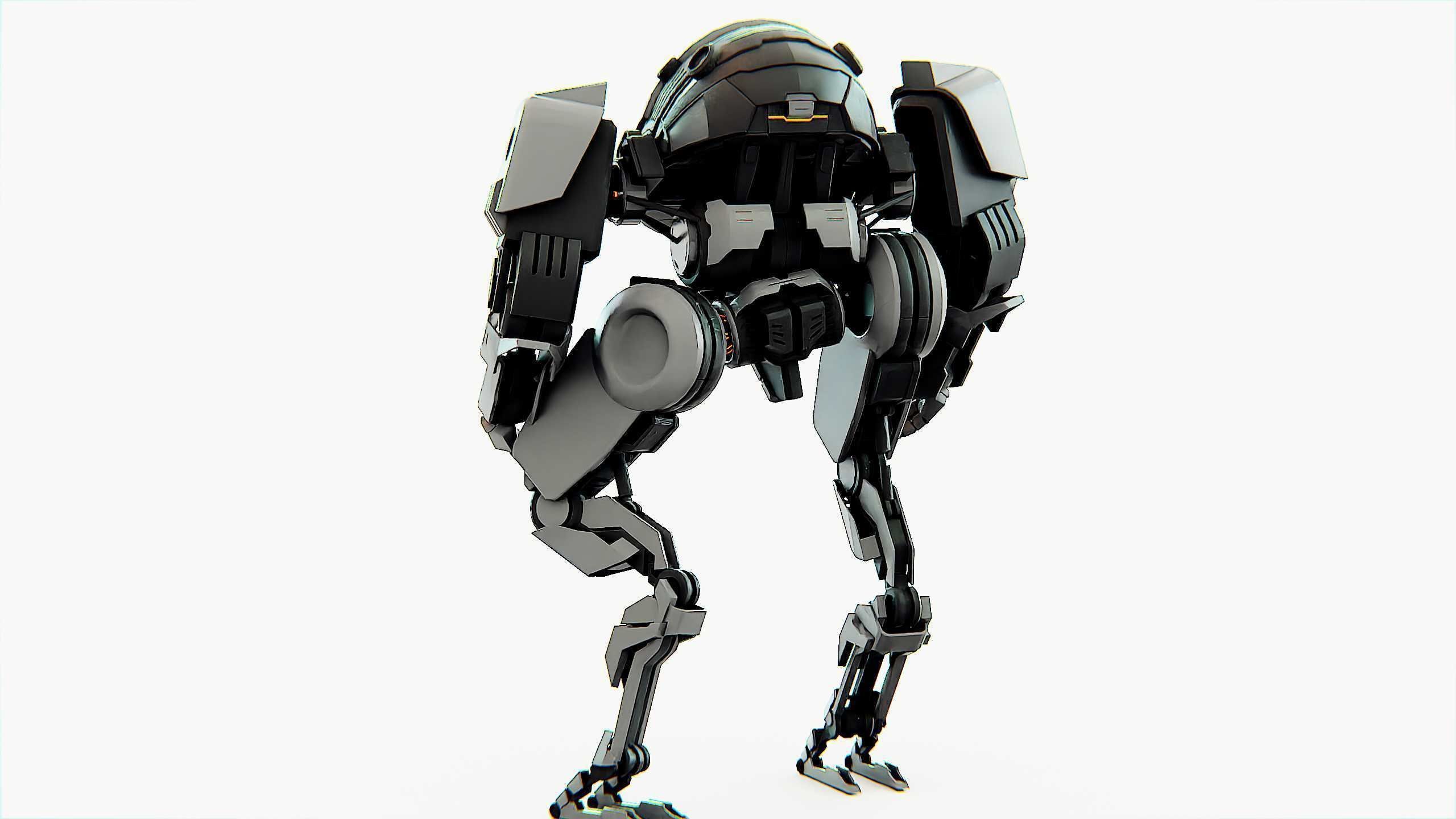 COMBAT DROID OMRON Rigged for Unreal Engine - Unity - MIXAMO 3D model_15