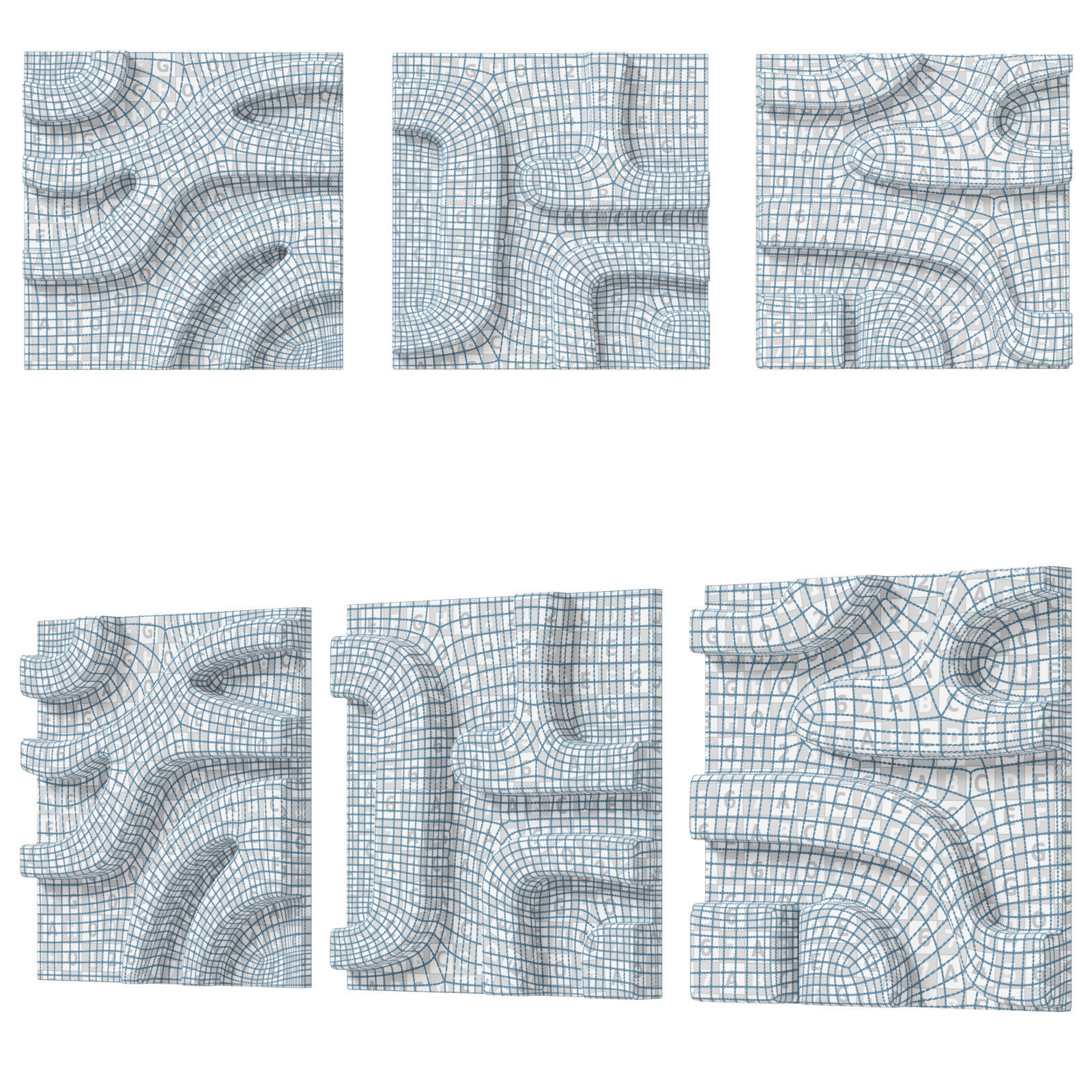 Decorative concrete tiles Castelatto Tribu 3D model_16