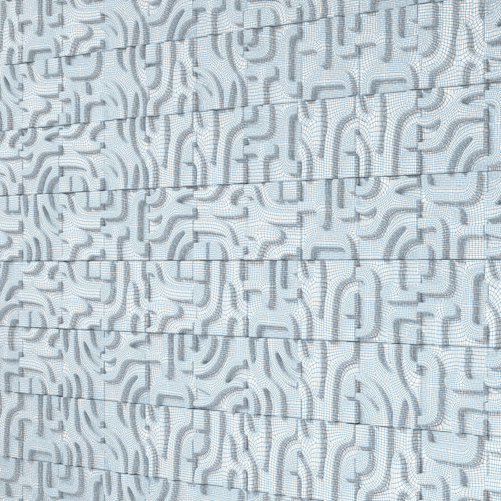 Decorative concrete tiles Castelatto Tribu 3D model_15