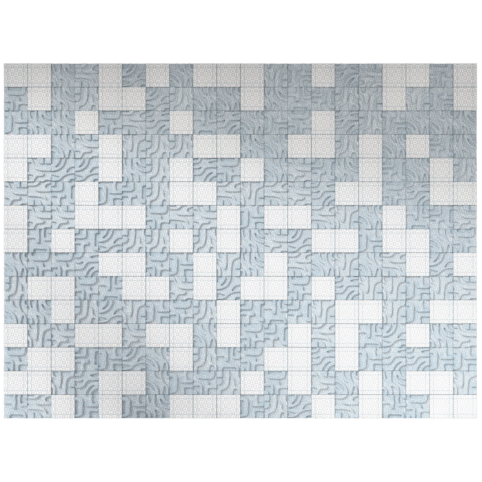 Decorative concrete tiles Castelatto Tribu 3D model_13