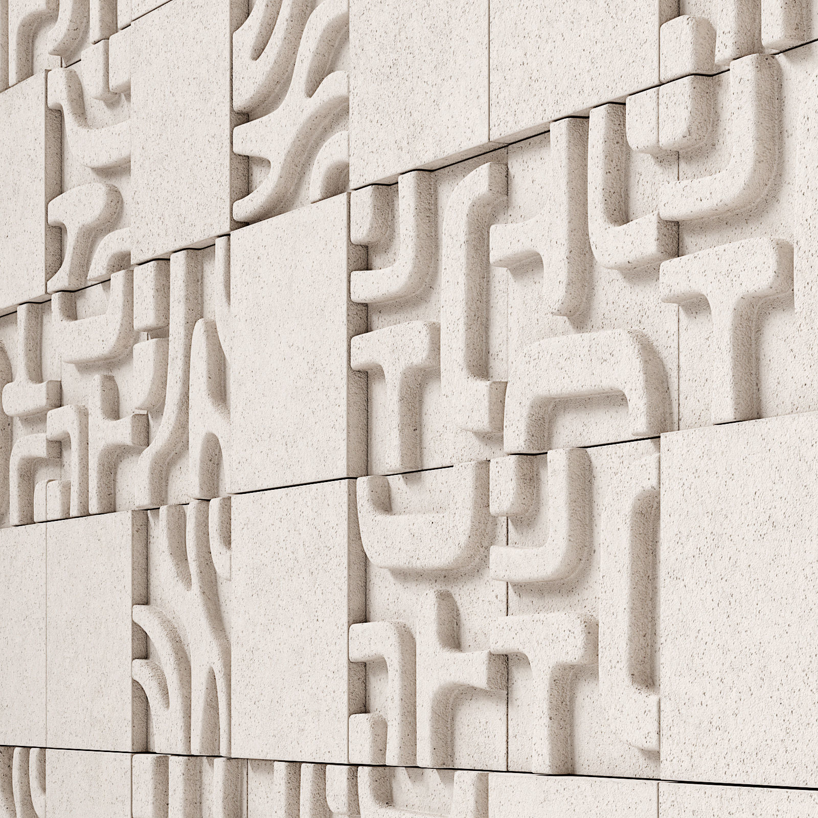 Decorative concrete tiles Castelatto Tribu 3D model_11