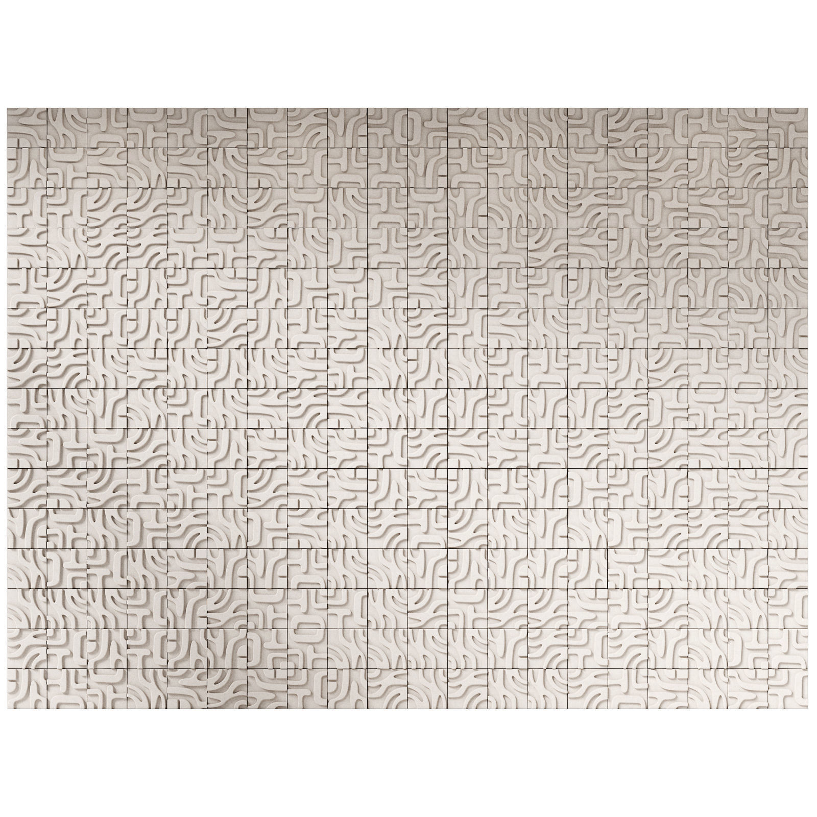 Decorative concrete tiles Castelatto Tribu 3D model_3