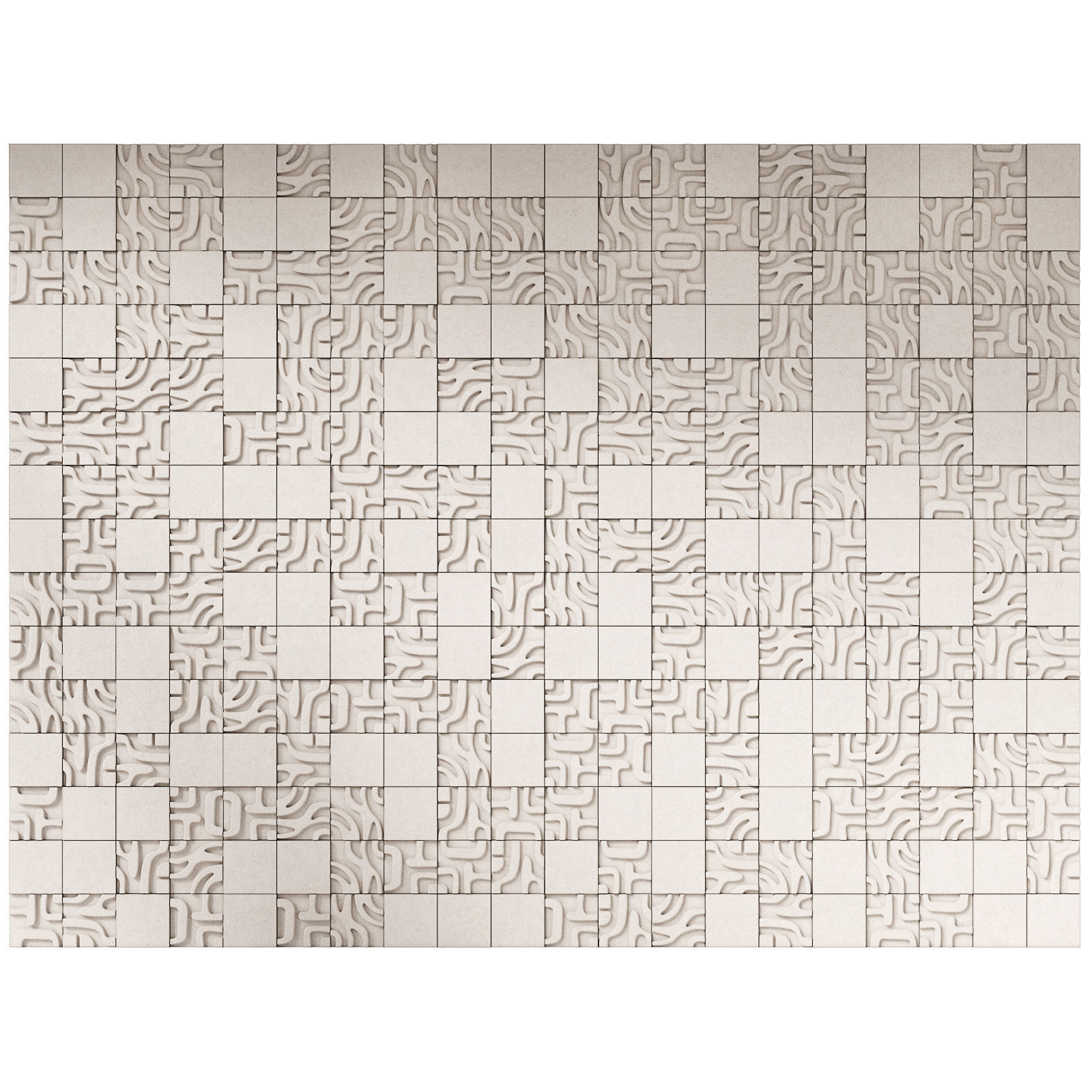 Decorative concrete tiles Castelatto Tribu 3D model_8