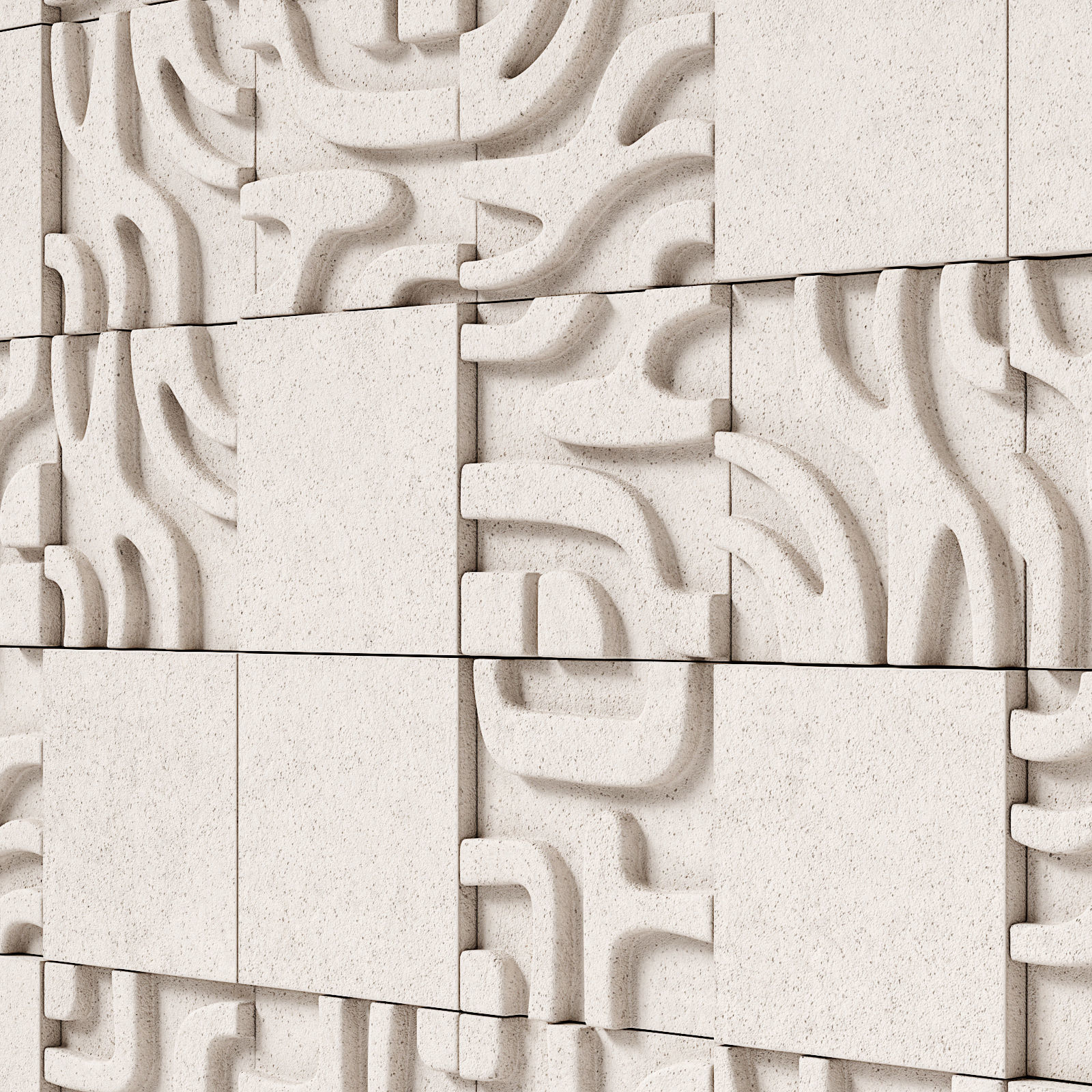 Decorative concrete tiles Castelatto Tribu 3D model_10